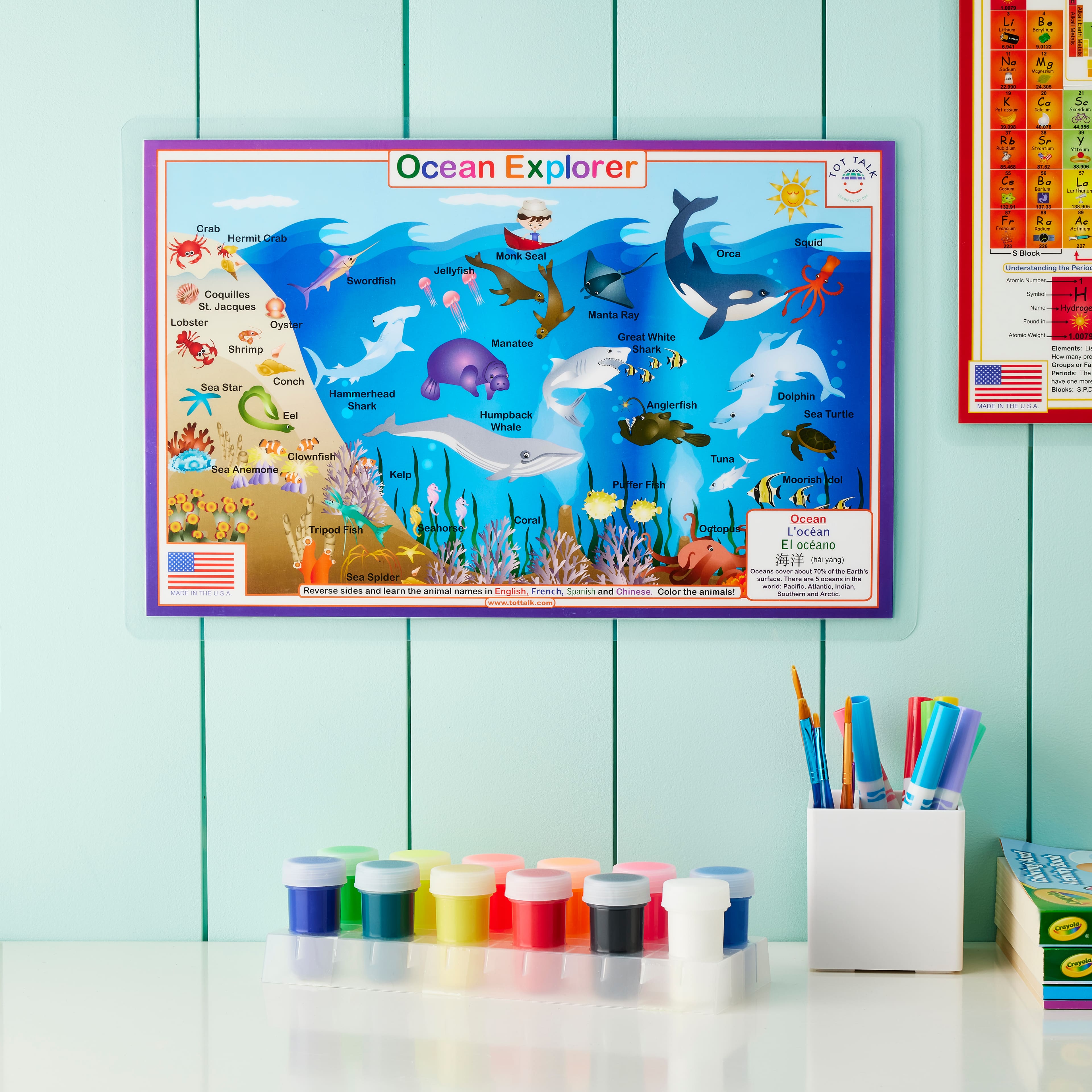 Tot Talk Ocean Explorer Placemat