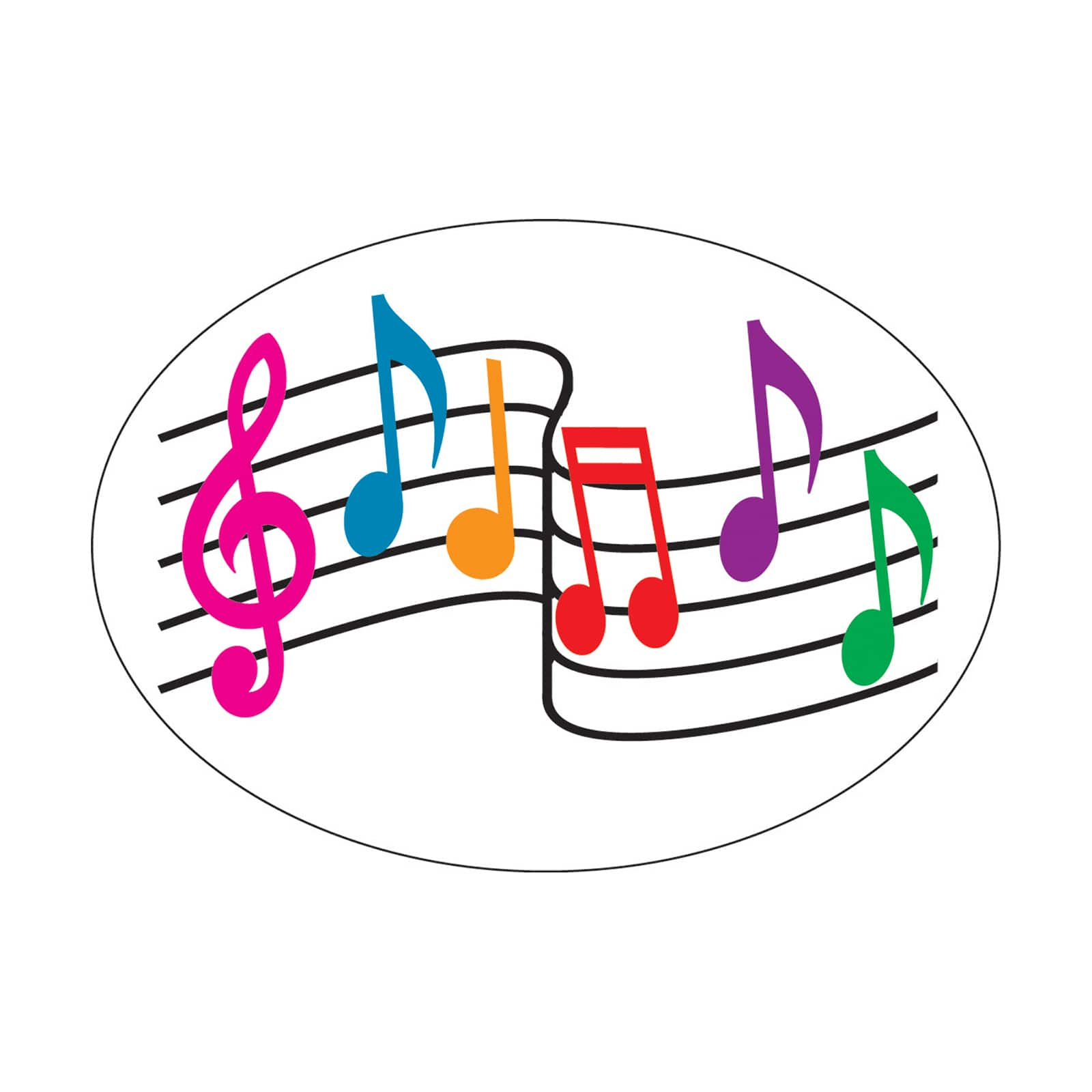 Ashley Productions Music Notes Magnetic Whiteboard Eraser, 6ct.