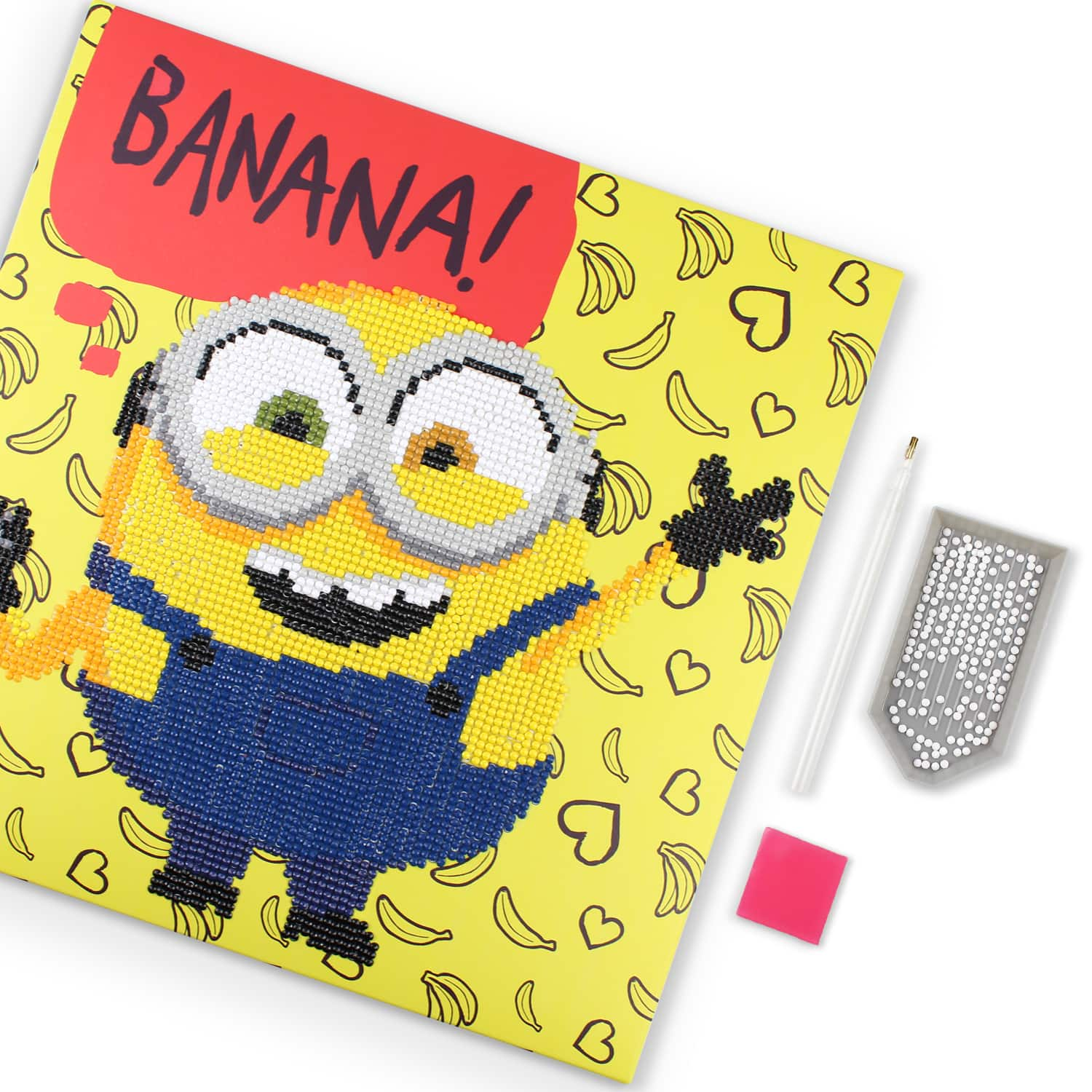 Camelot&#xAE; Dots Minion Banana Dotz Box Diamond Painting Kit