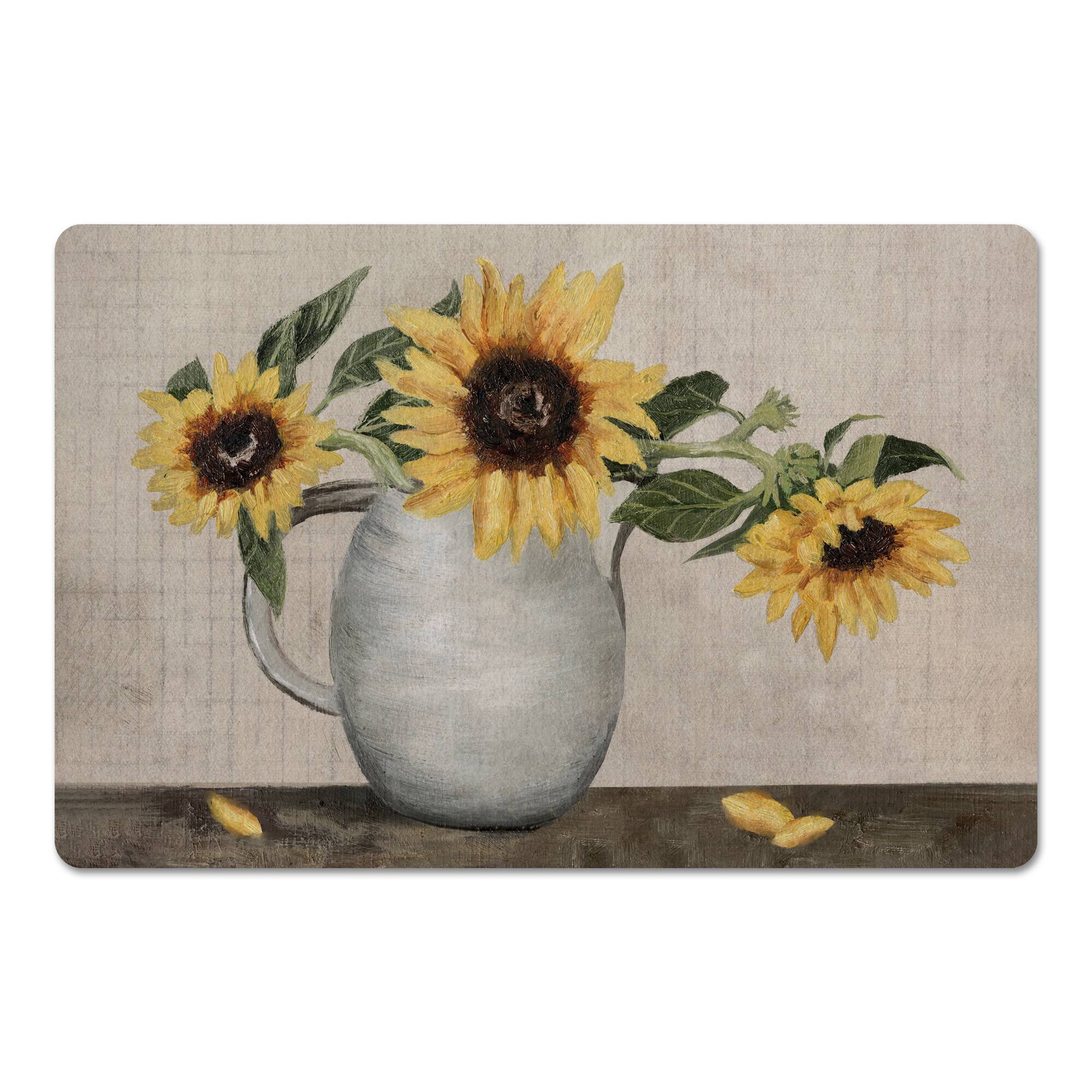 Sunflower Still Life 27" x 18" Floor Mat