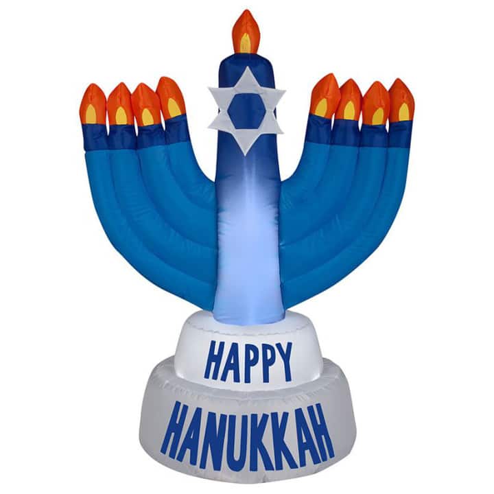 3.5ft. Airblown&#xAE; Inflatable Outdoor Hanukkah Candles