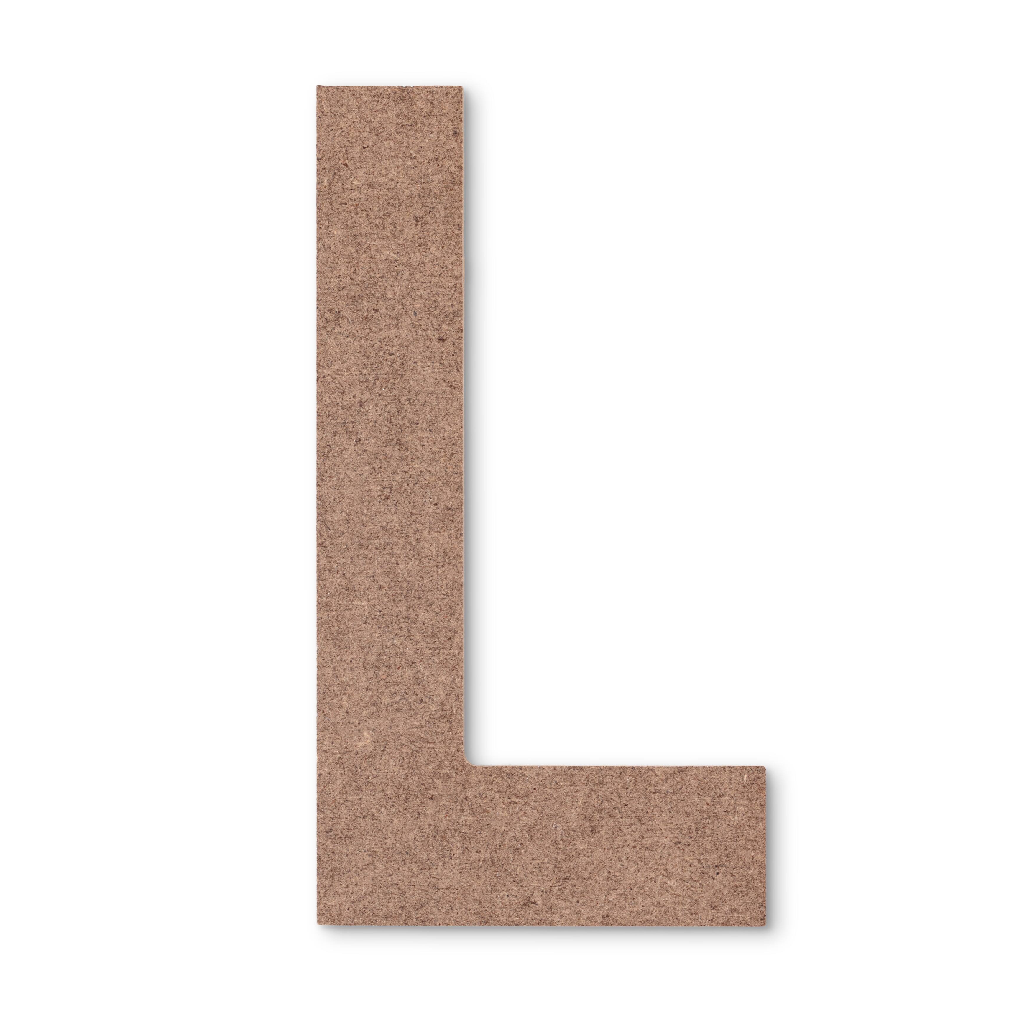 5 Unfinished Wood Letter by Make Market | Alphabet L | 5 in