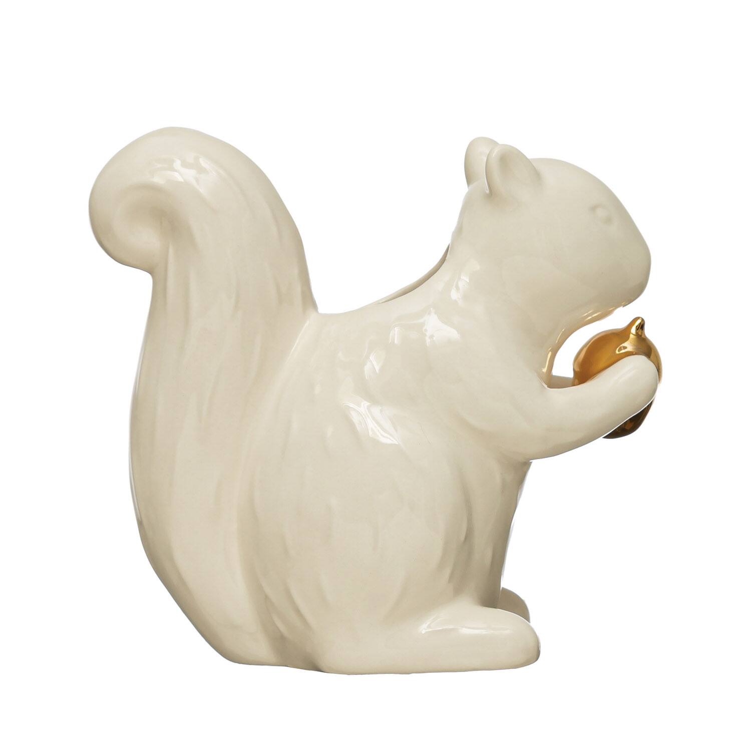 Hello Honey&#xAE; 5&#x22; Stoneware Squirrel Vase