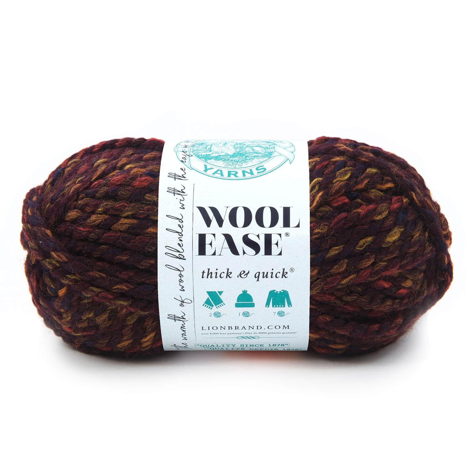 15 Pack: Lion Brand® Wool-Ease® Thick & Quick® Variegated Yarn