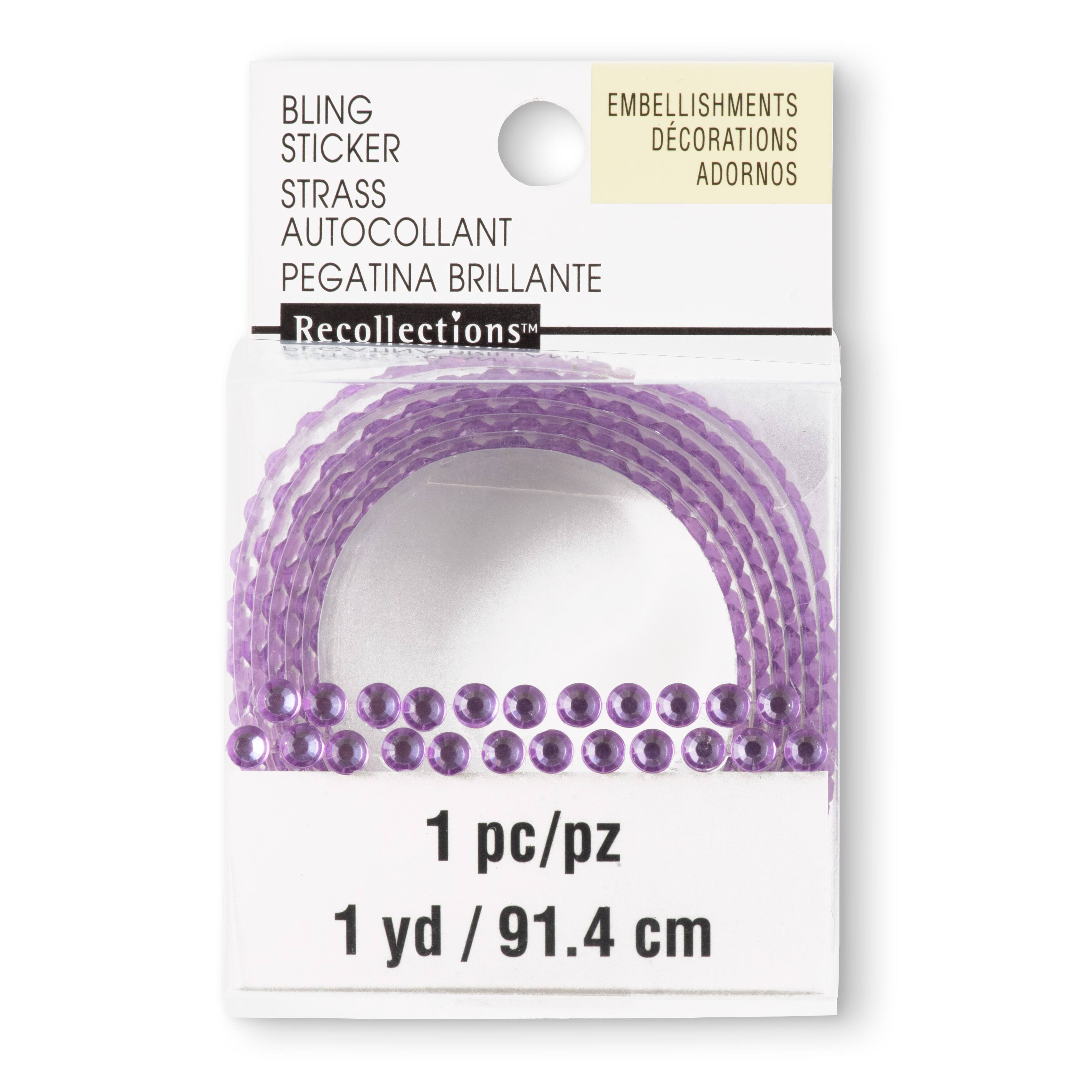 12 Pack: Double Row Rhinestones Stickers by Recollections™ Bling on a Roll™