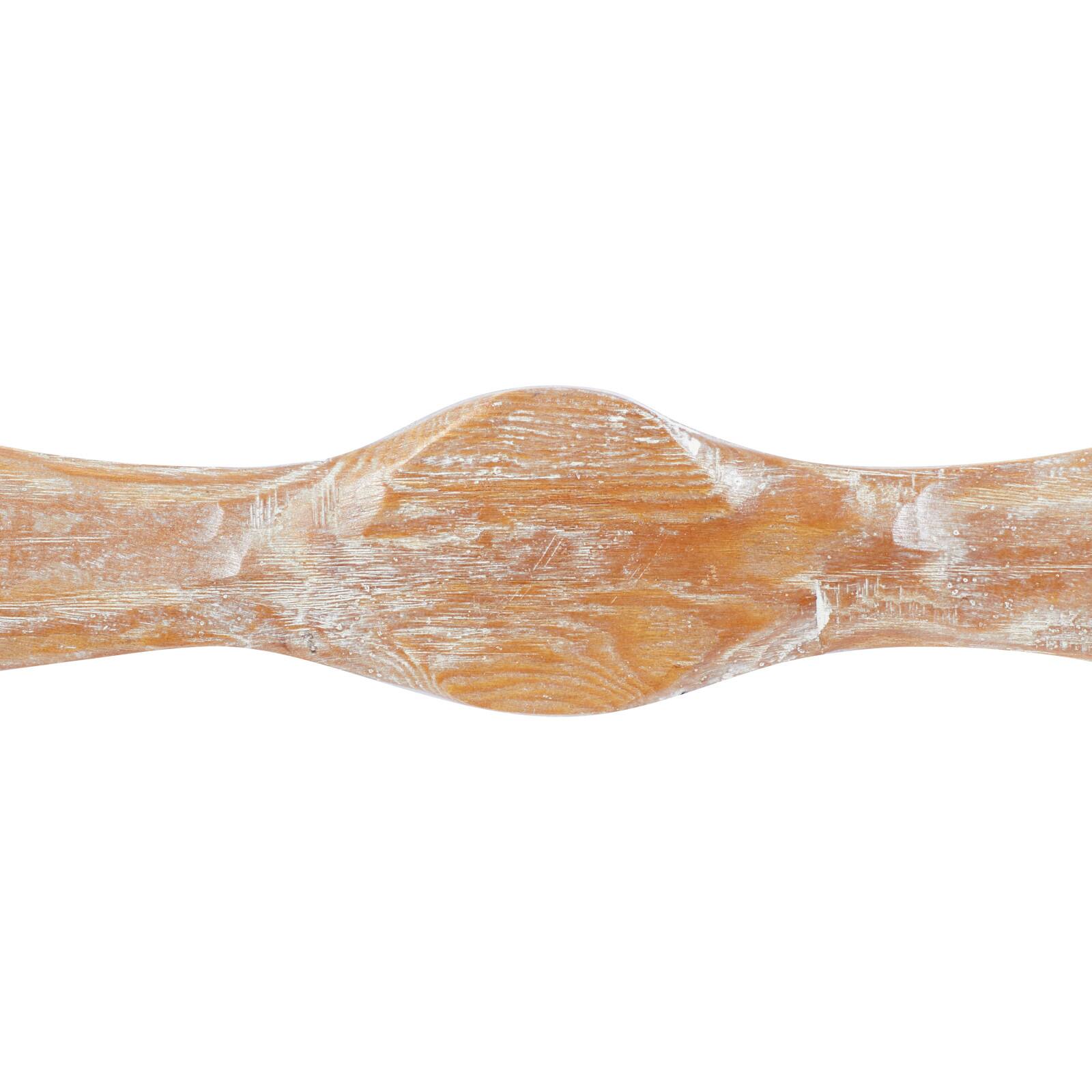 47" Light Brown Distressed Wood Industrial Propeller Wall Decor