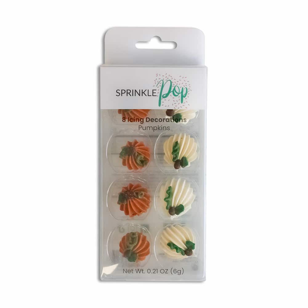 Sprinkle Pop Pumpkins Icing Decorations
