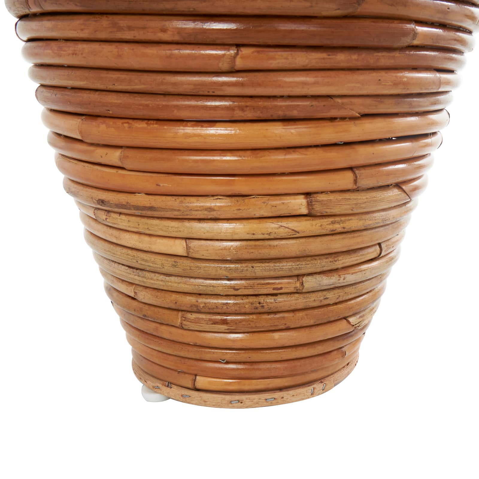 28&#x22; Brown Rattan Handmade Wrapped Vase