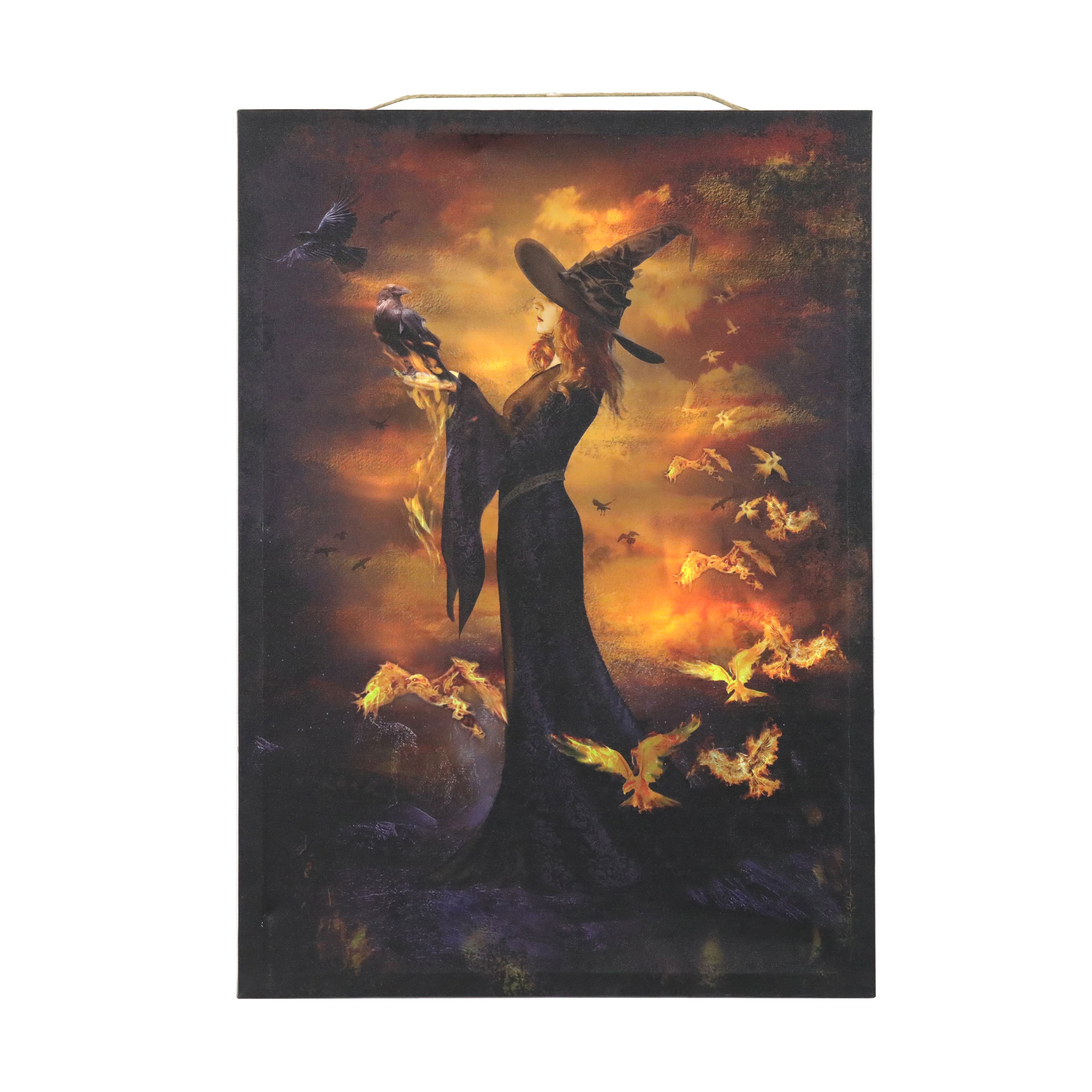 Witch In Forest Led Canvas Wall Art By Ashland