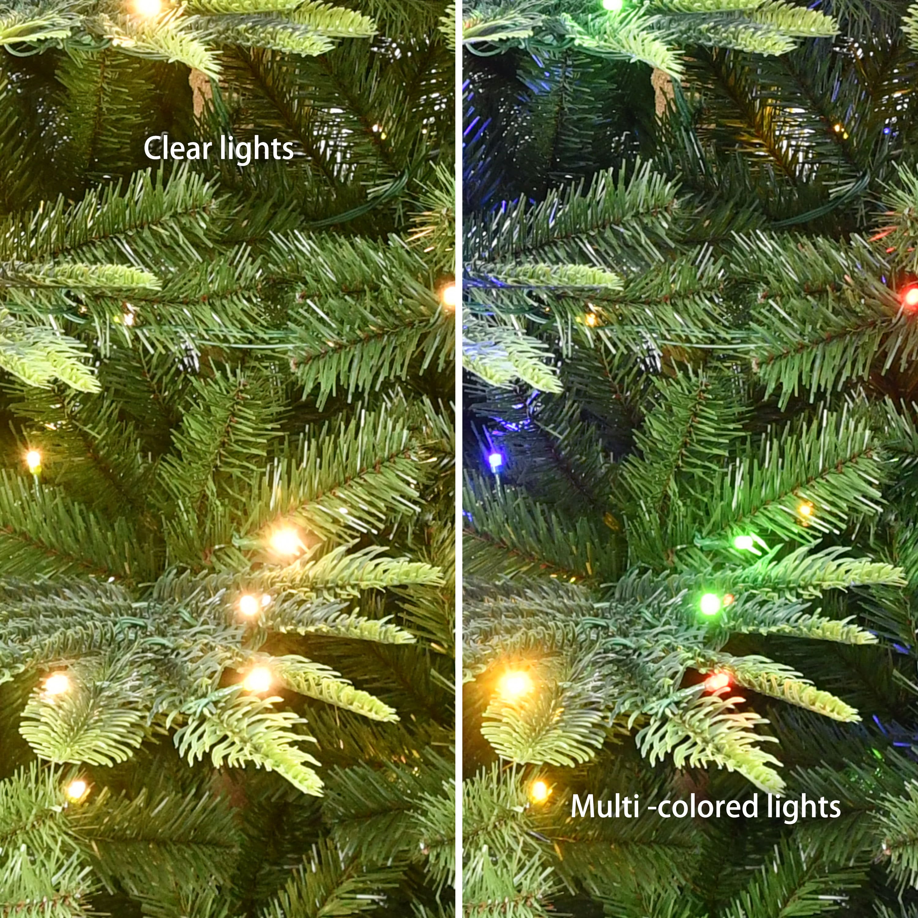 9ft. Pre-Lit Aspen Fir Artificial Christmas Tree, Dual-Color LED Lights