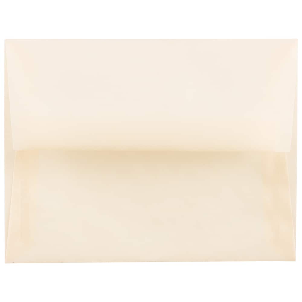 JAM Paper A2 Translucent Vellum Invitation Envelopes, 25ct.