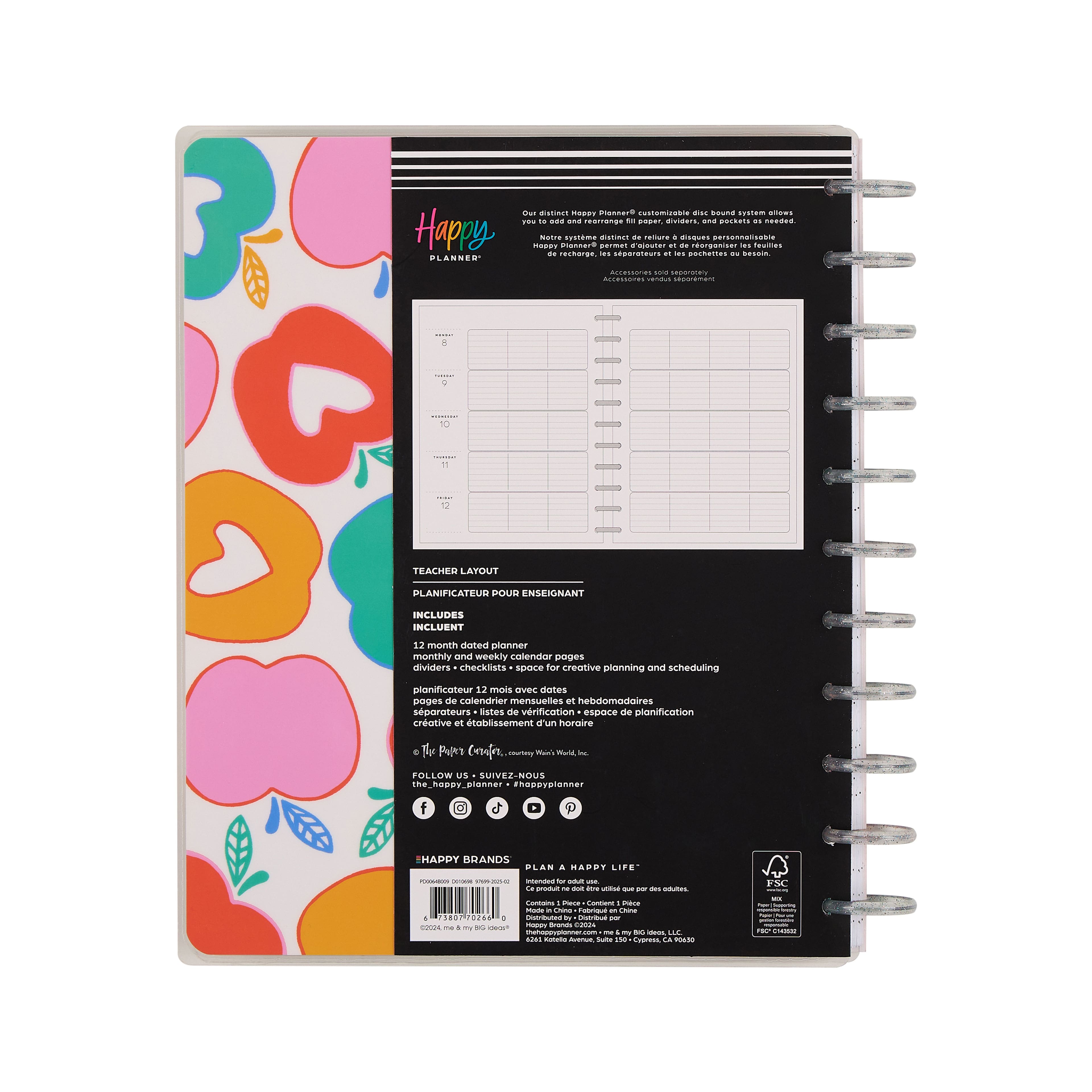 The Big Happy Planner&#xAE; 2025-2026 Love to Teach Customizable Planner