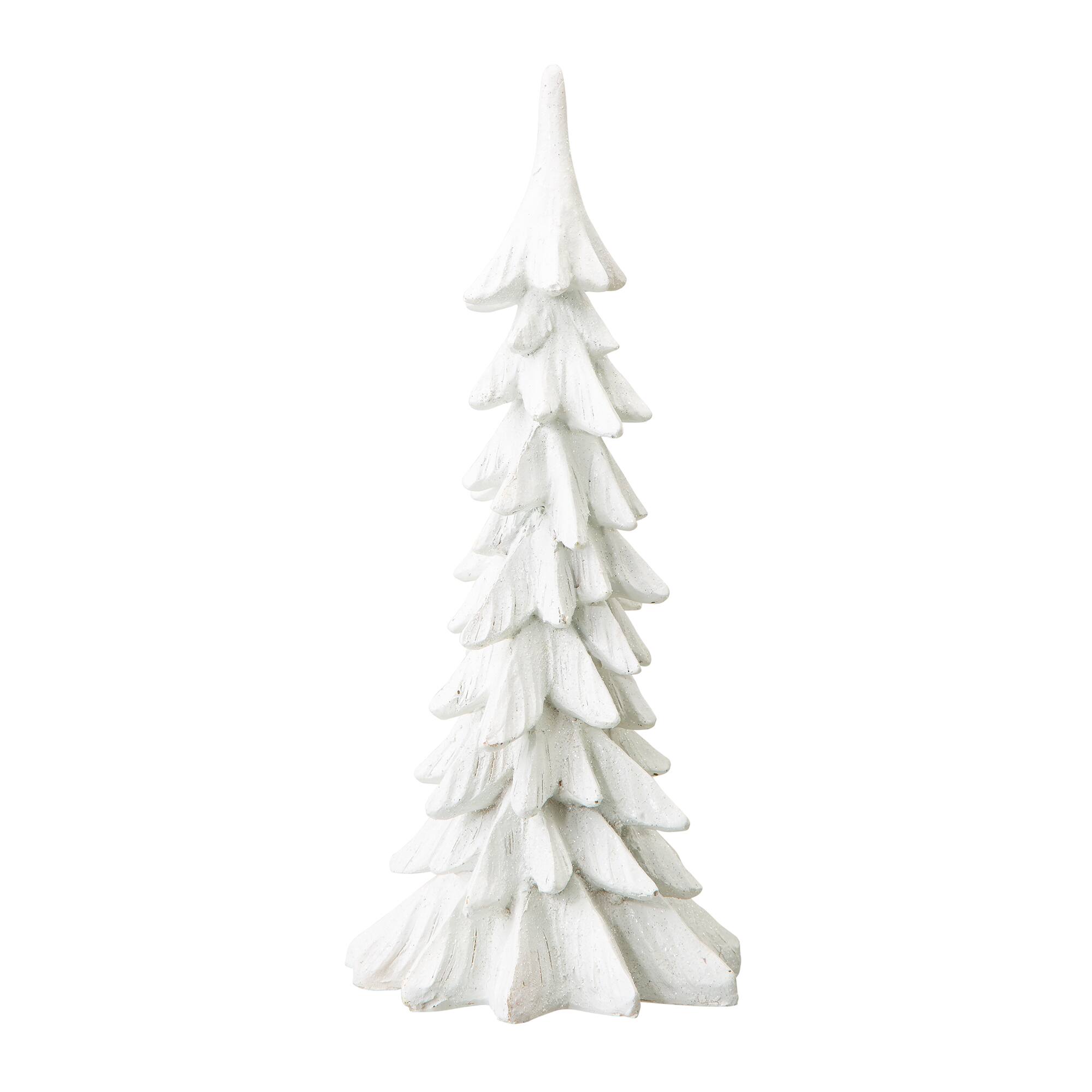 Glitzhome&#xAE; 14.75&#x22; White Christmas Tree Table D&#xE9;cor