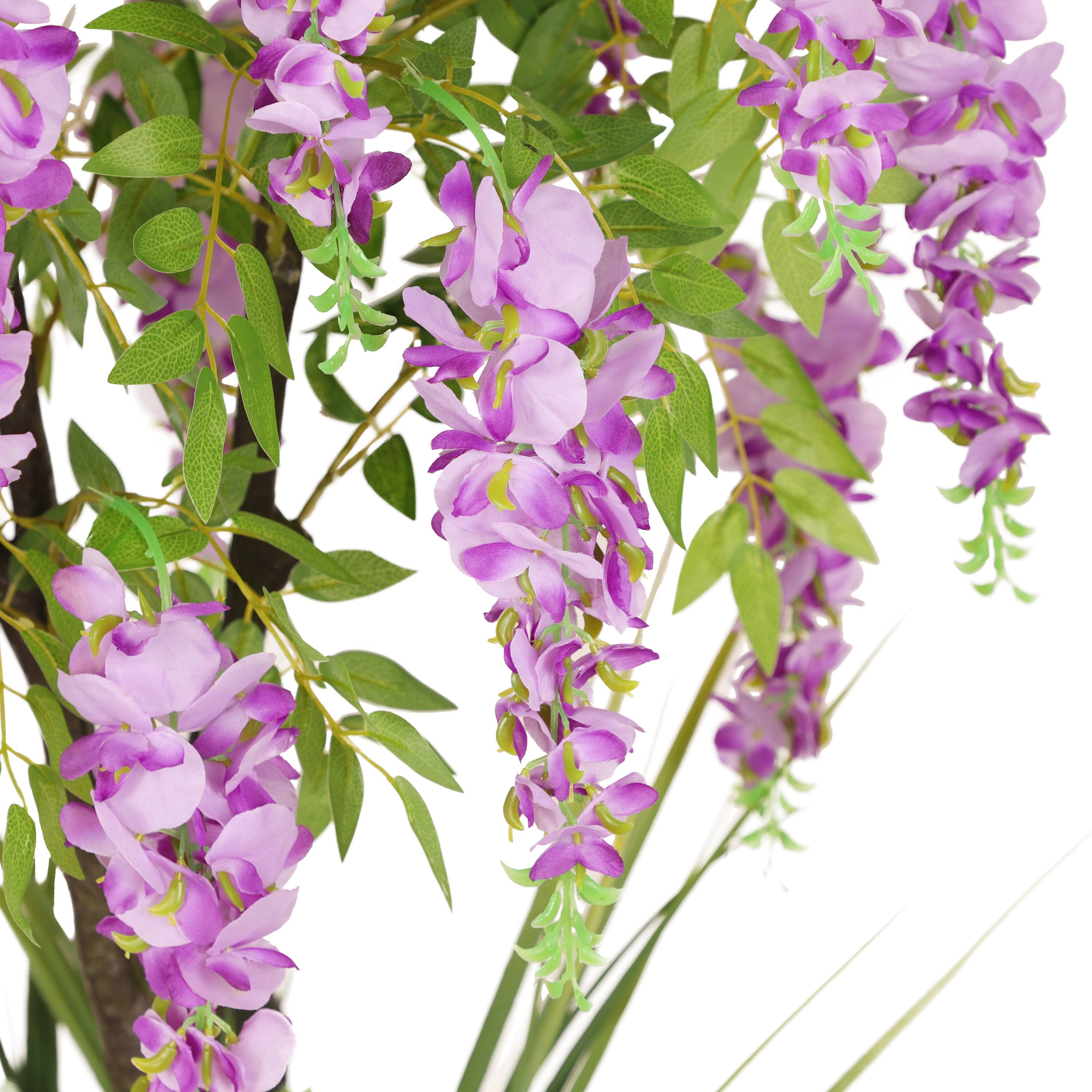 6ft. Artificial Wisteria Tree in White Decorative Pot