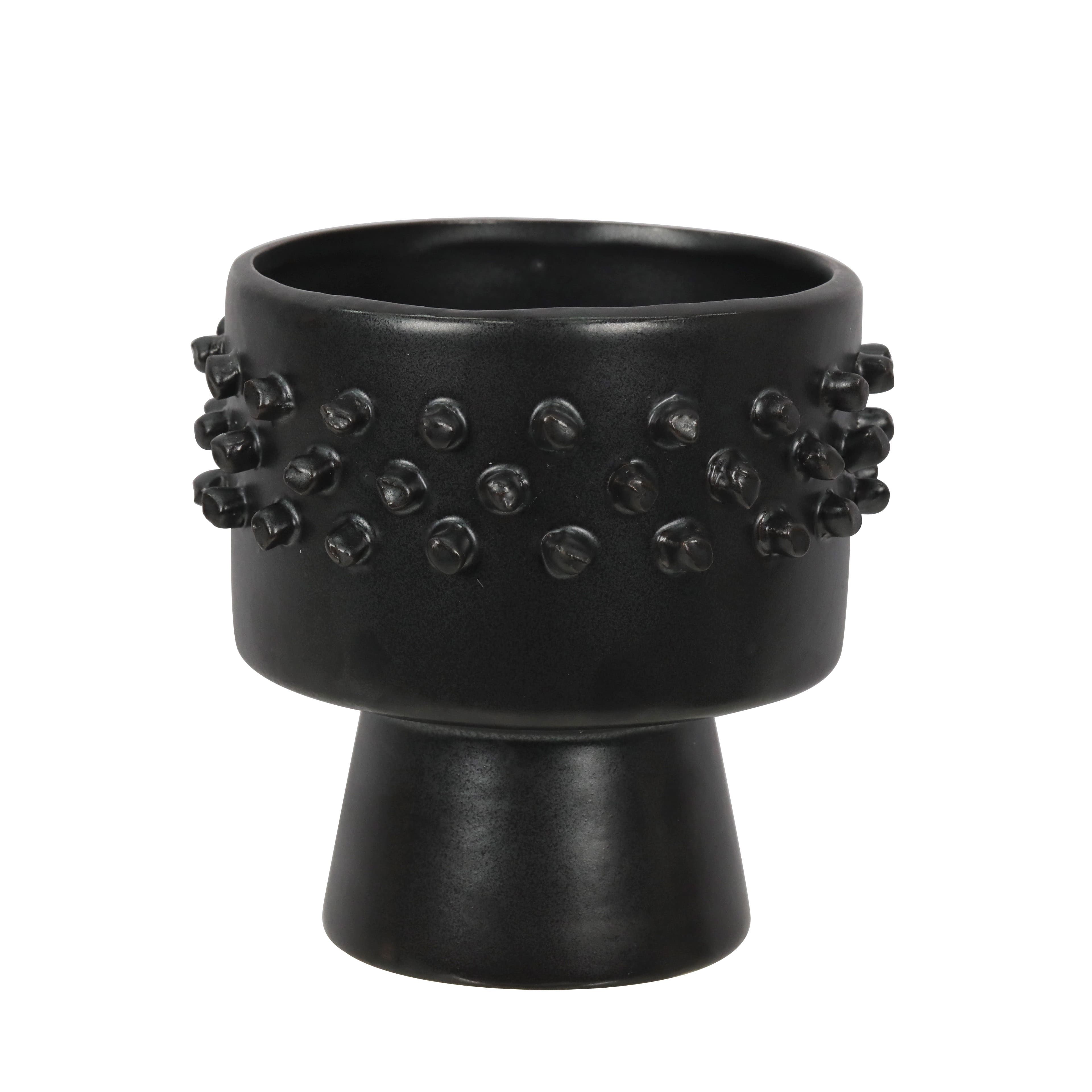 5.5&#x22; Black Studded Ceramic Bowl Tabletop D&#xE9;cor by Ashland&#xAE;