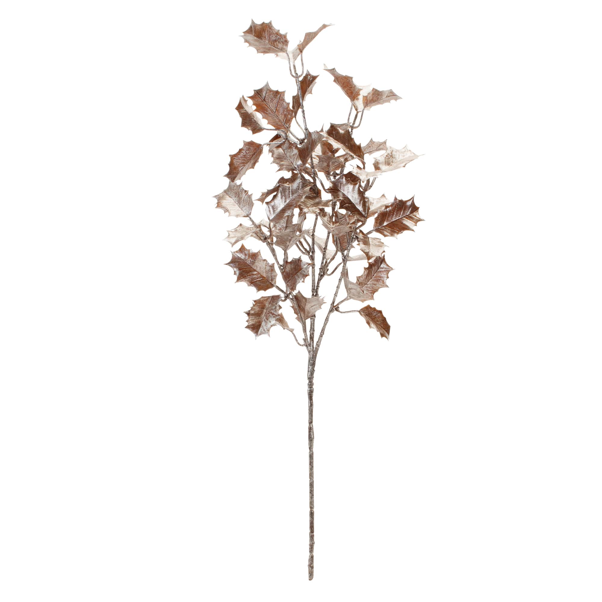 24" Metallic Holly Leaf Spray, 6ct.