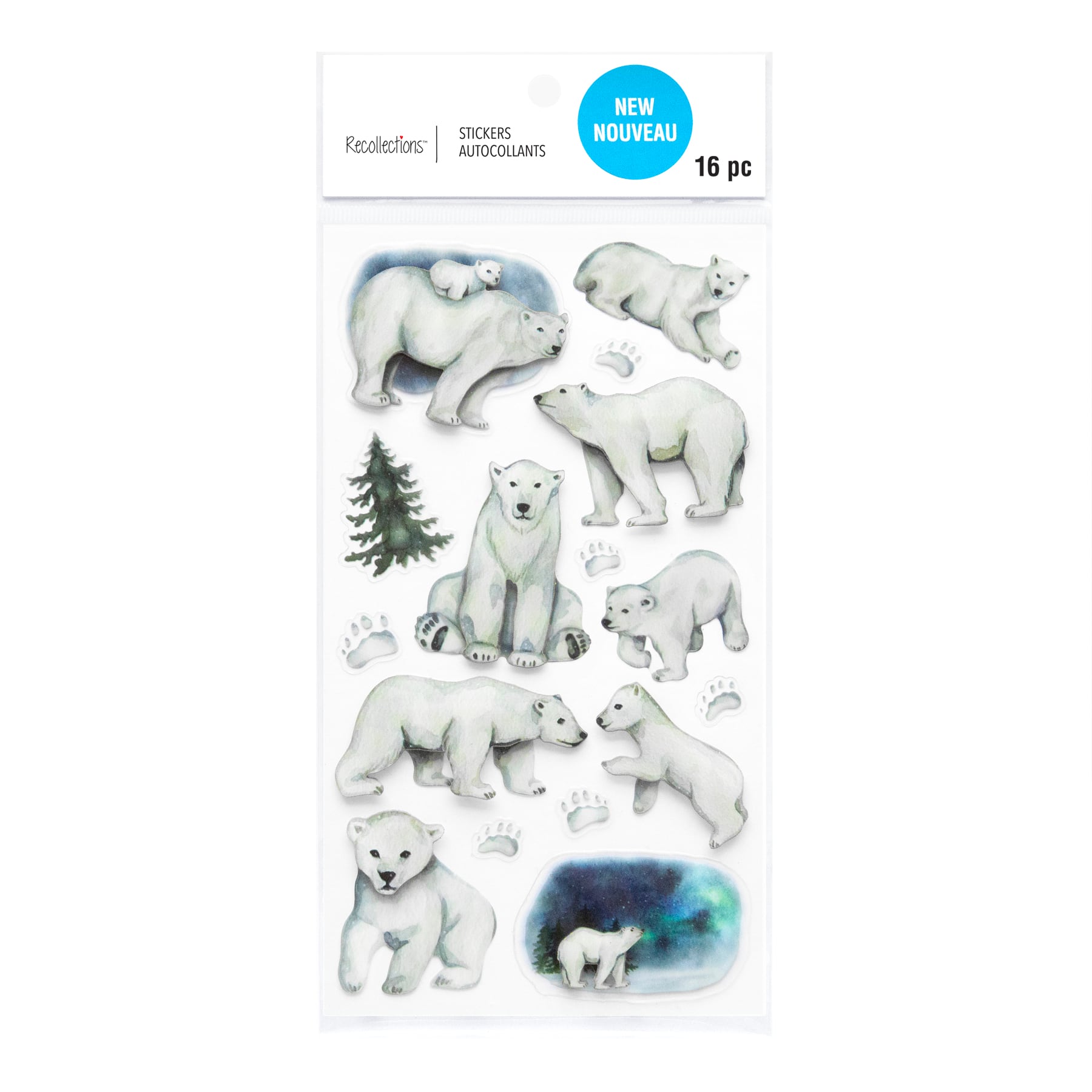 Polar Bear Dimensional Stickers by Recollections&#x2122;