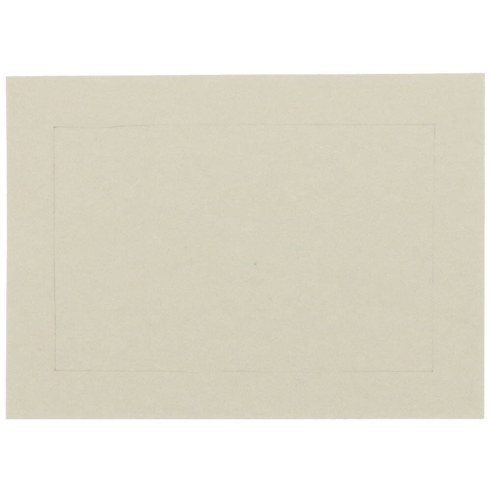 JAM Paper 3.5" x 4.875" Ivory Panel Blank Flat Note Cards