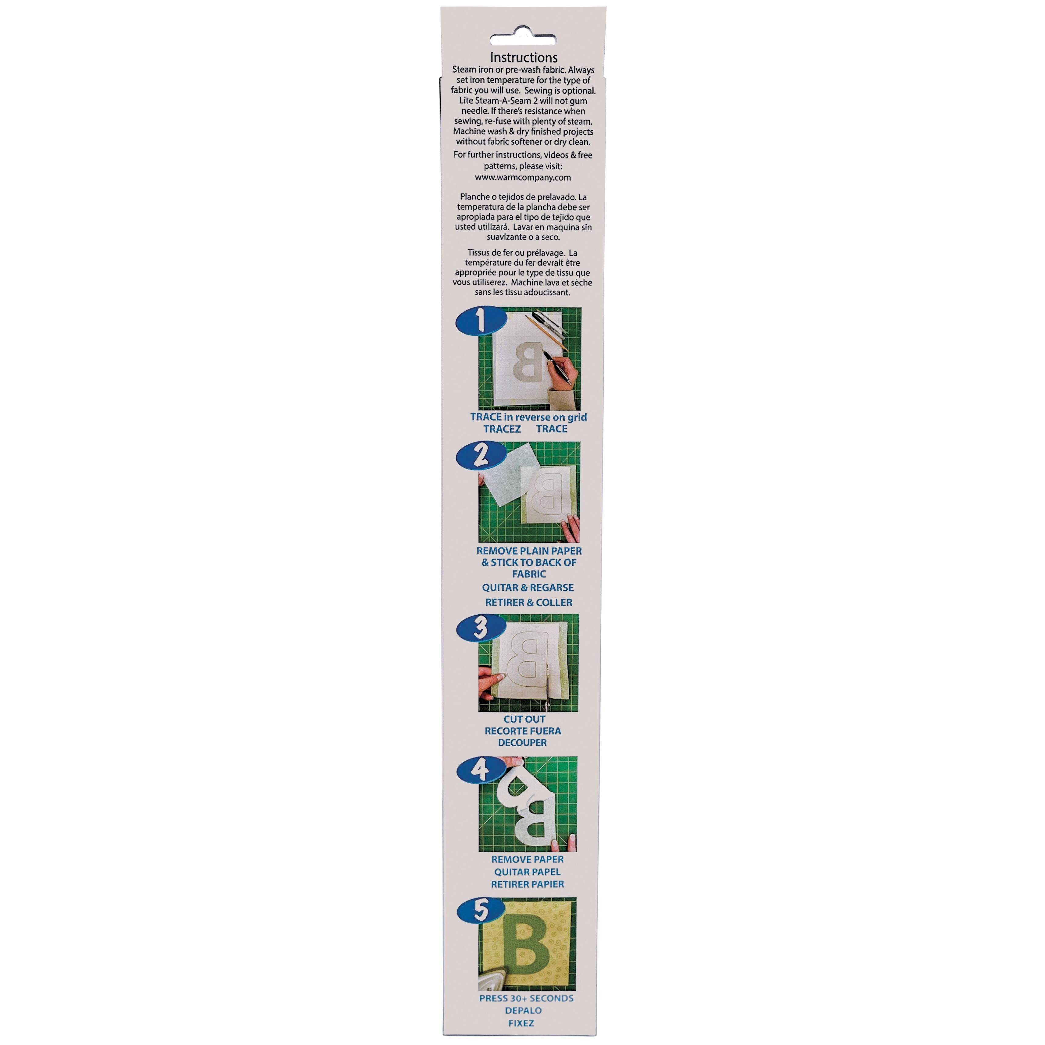 Warm Company® Lite Steam-A-Seam 2® Fusible Web, 18" x 3yd.