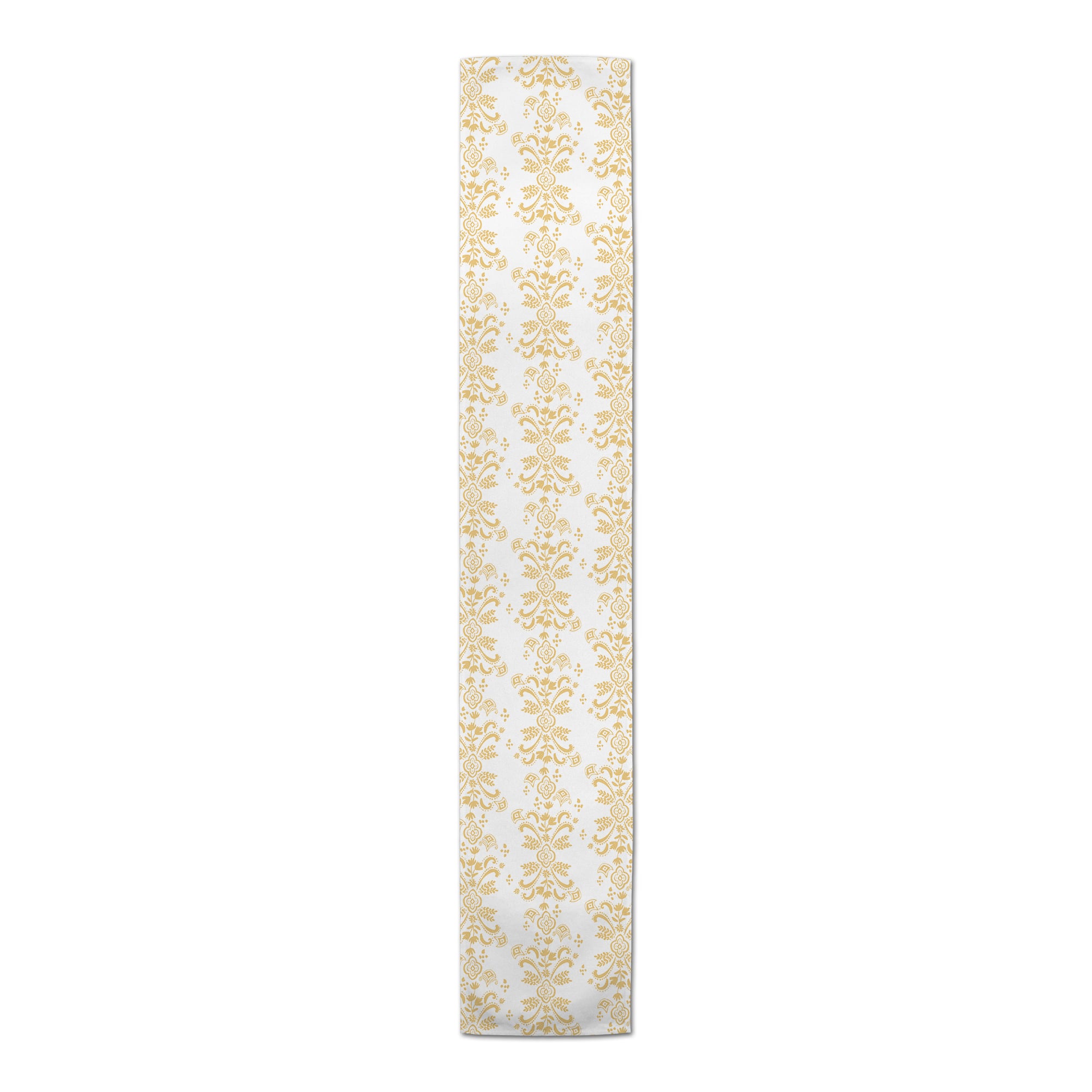 90" Floral Crest Cotton Twill Table Runner