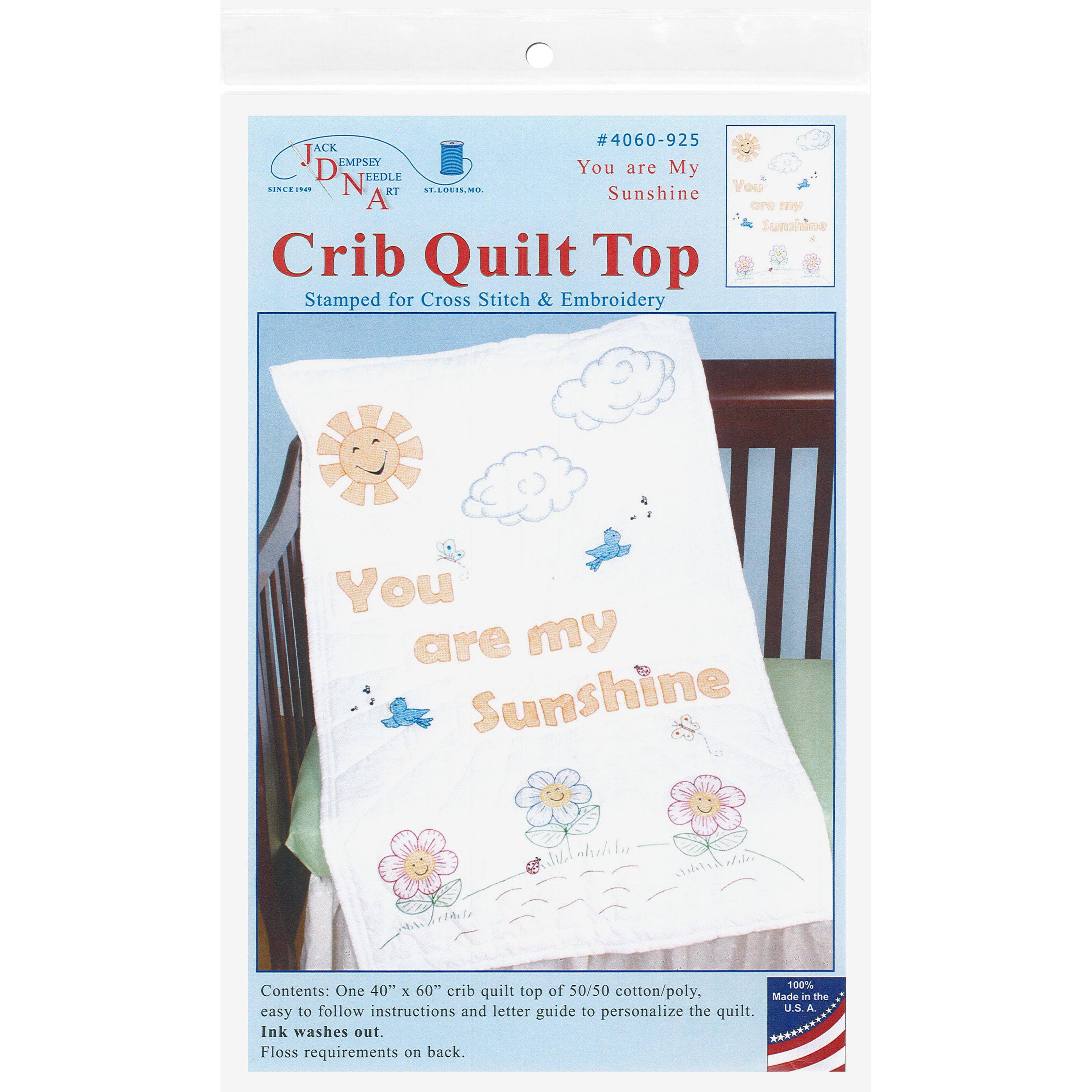 Jack Dempsey You Are My Sunshine Crib Quilt Top