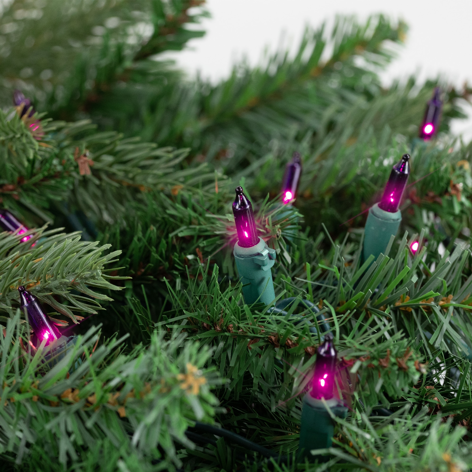 50ct. Mini Christmas String Lights with Green Wire