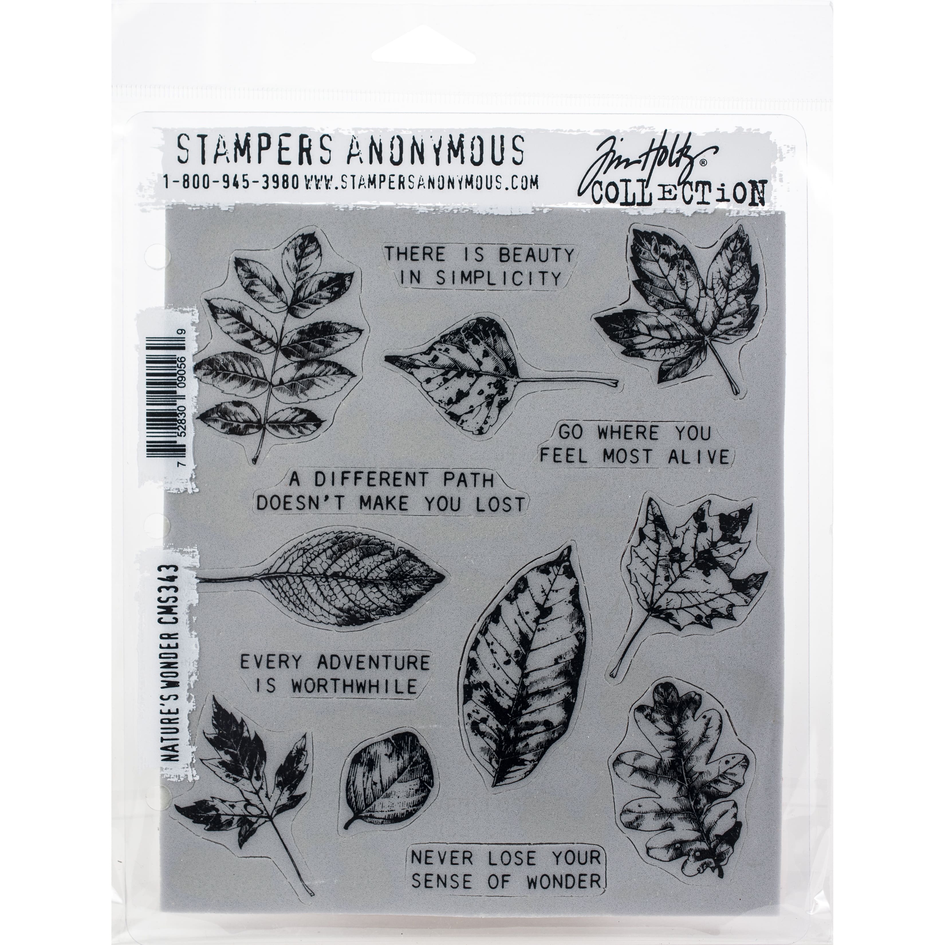 Stampers Anonymous Tim Holtz&#xAE; Nature&#x27;s Wonder Cling Stamps