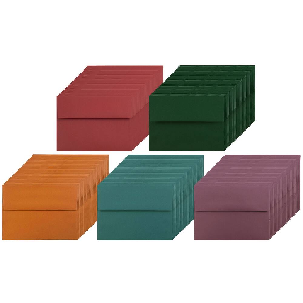 JAM Paper 4.75&#x22; x 6.5&#x22; Assorted Colors Premium Invitation Envelopes, 125ct.