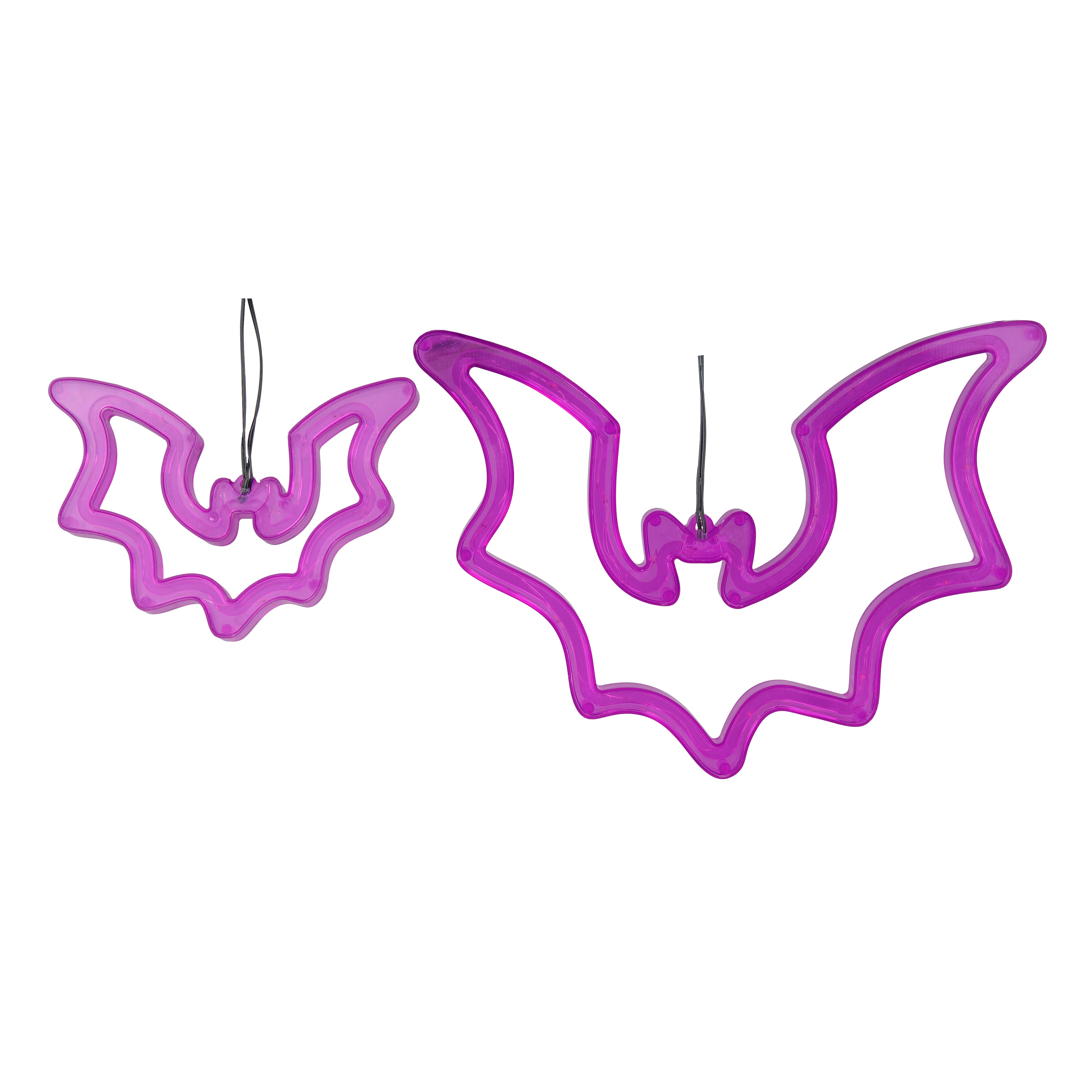 5ft. Purple Light Up Hanging Bats by Ashland&#xAE;