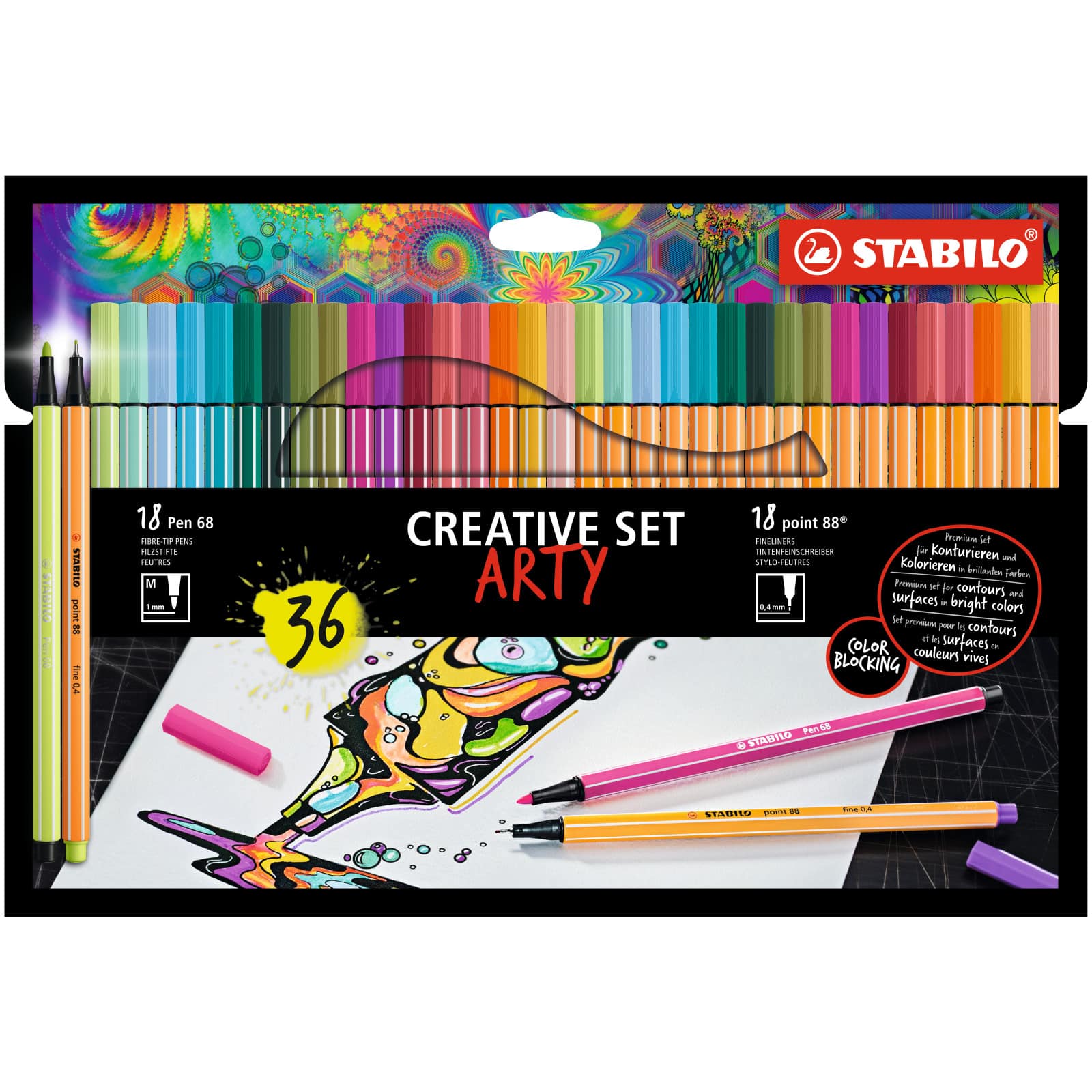 STABILO&#xAE; ARTY 36 Pen Creative Set