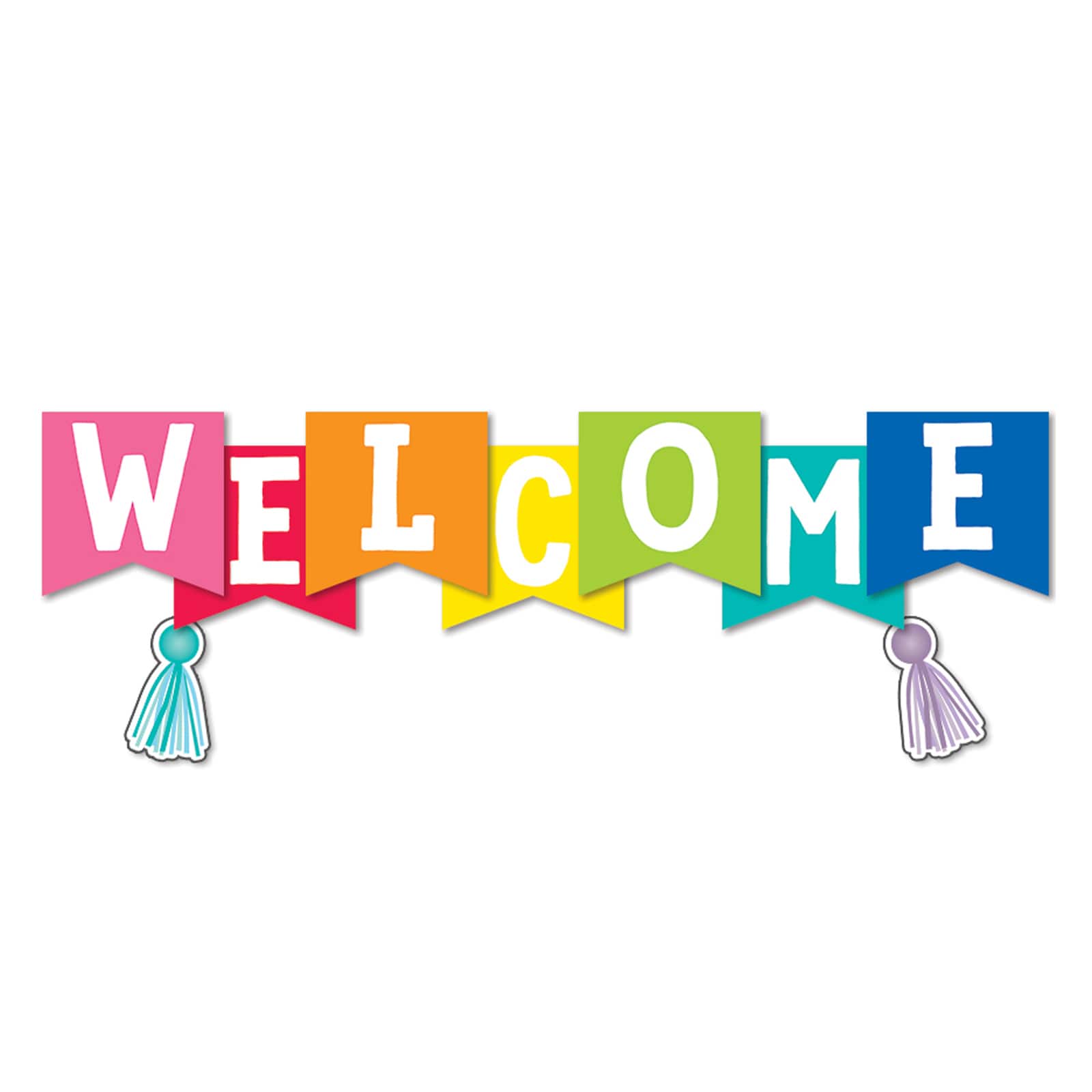Welcome Back Banner Compatible With Classroom Decorations, Welcome Bulletin  Board Banner Welcome Chalkboard Brights Pennants Compatible With Back To,  welcome back