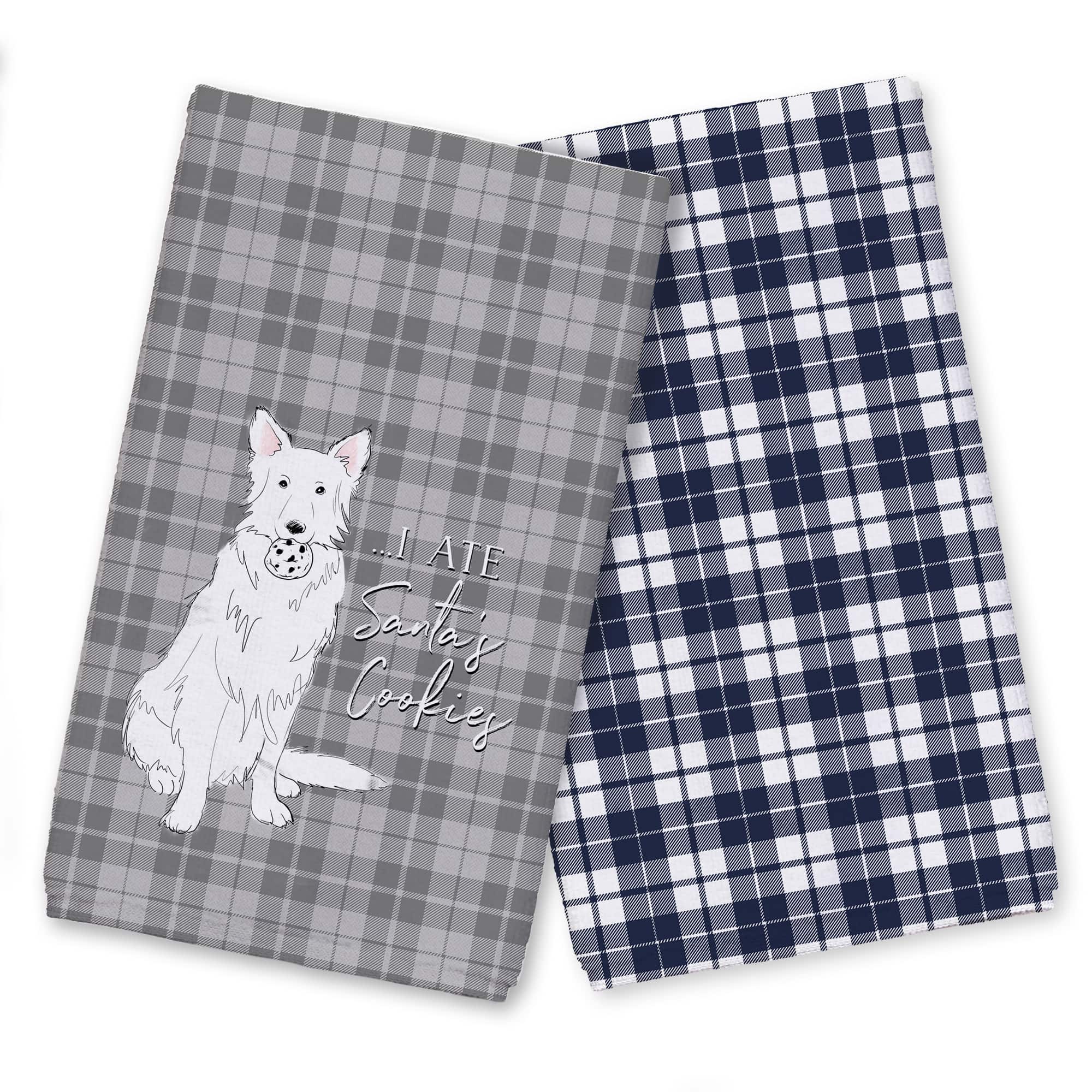 I Ate Santa's Cookies Tea Towels - Set of 2