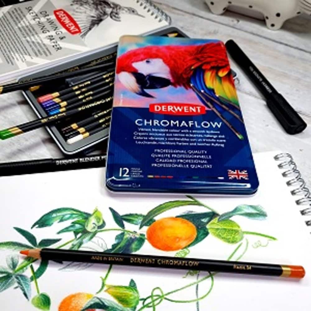 Derwent Chromaflow Pencil Tin Set