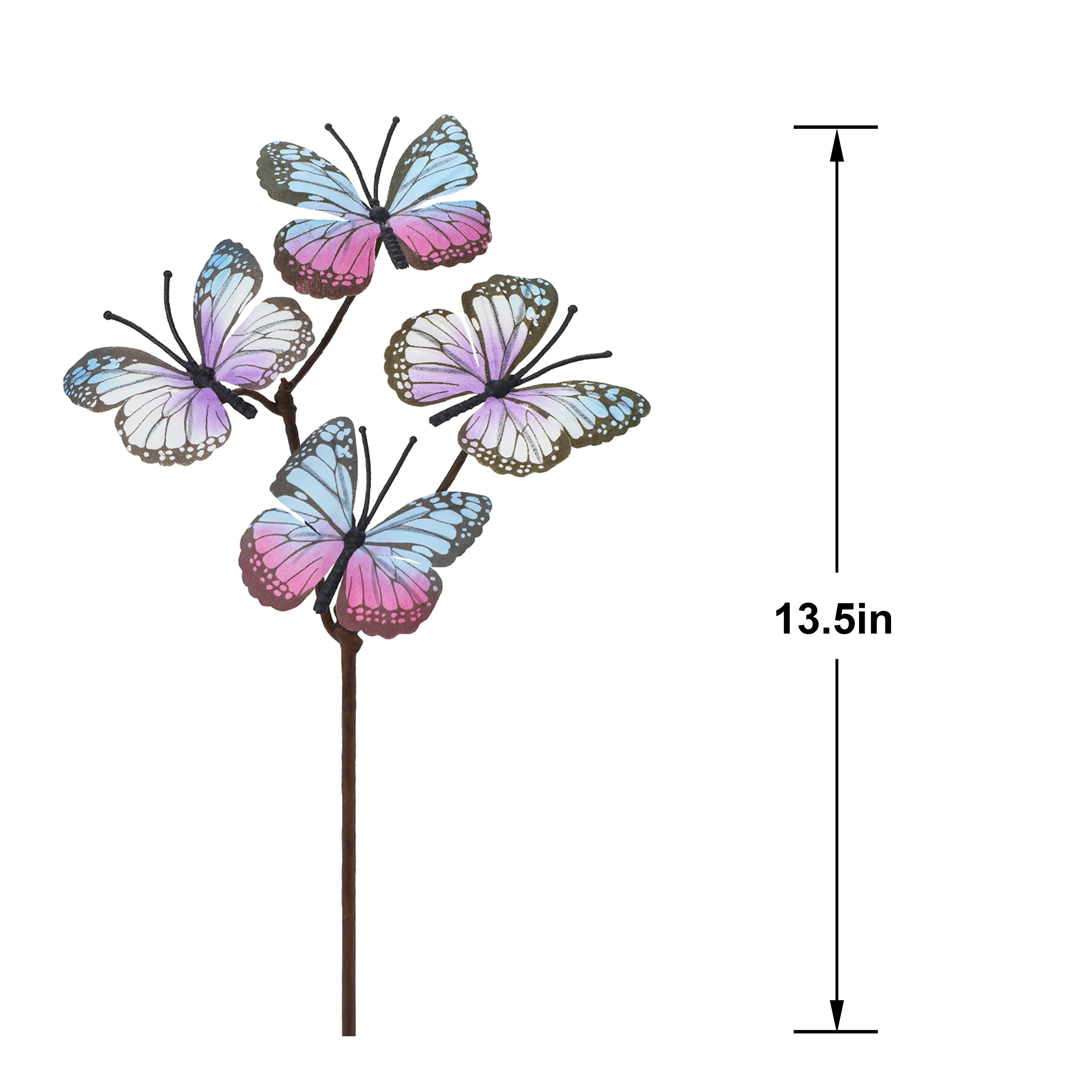 13.5&#x22; Blue &#x26; Purple Butterfly Pick by Ashland&#xAE;