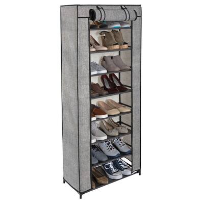 Costway Wooden Shoes Storage Stand 7 Tiers Shoe Rack Organizer Multi-shoe  Rack Shoebox 