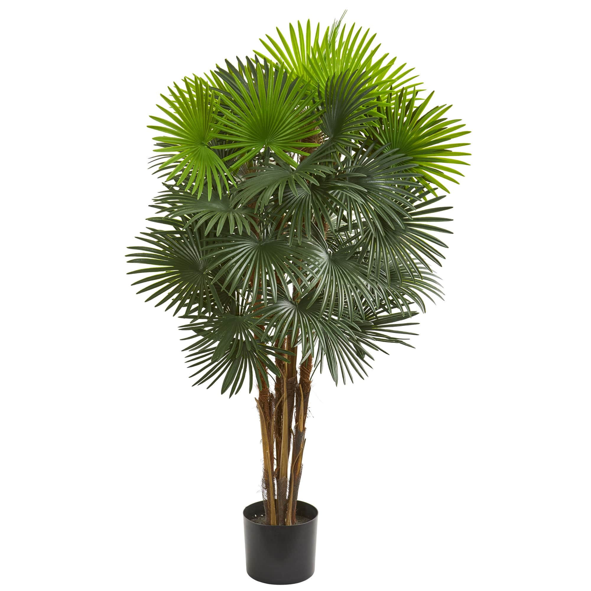 45ft Potted Green Fan Palm Artificial Tree Michaels