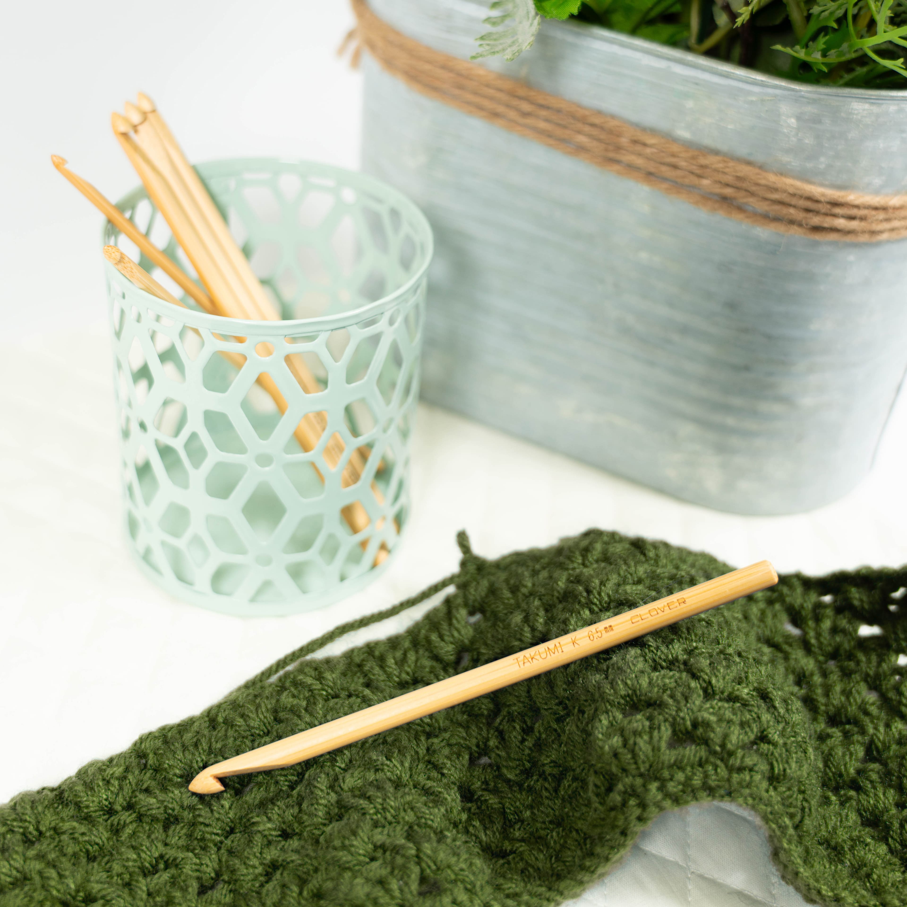 Ferri Da Maglia A Doppia Punta Clover Takumi - Set 5 Ferri In Bambù 2.50mm, 12.5cm - Foto 10