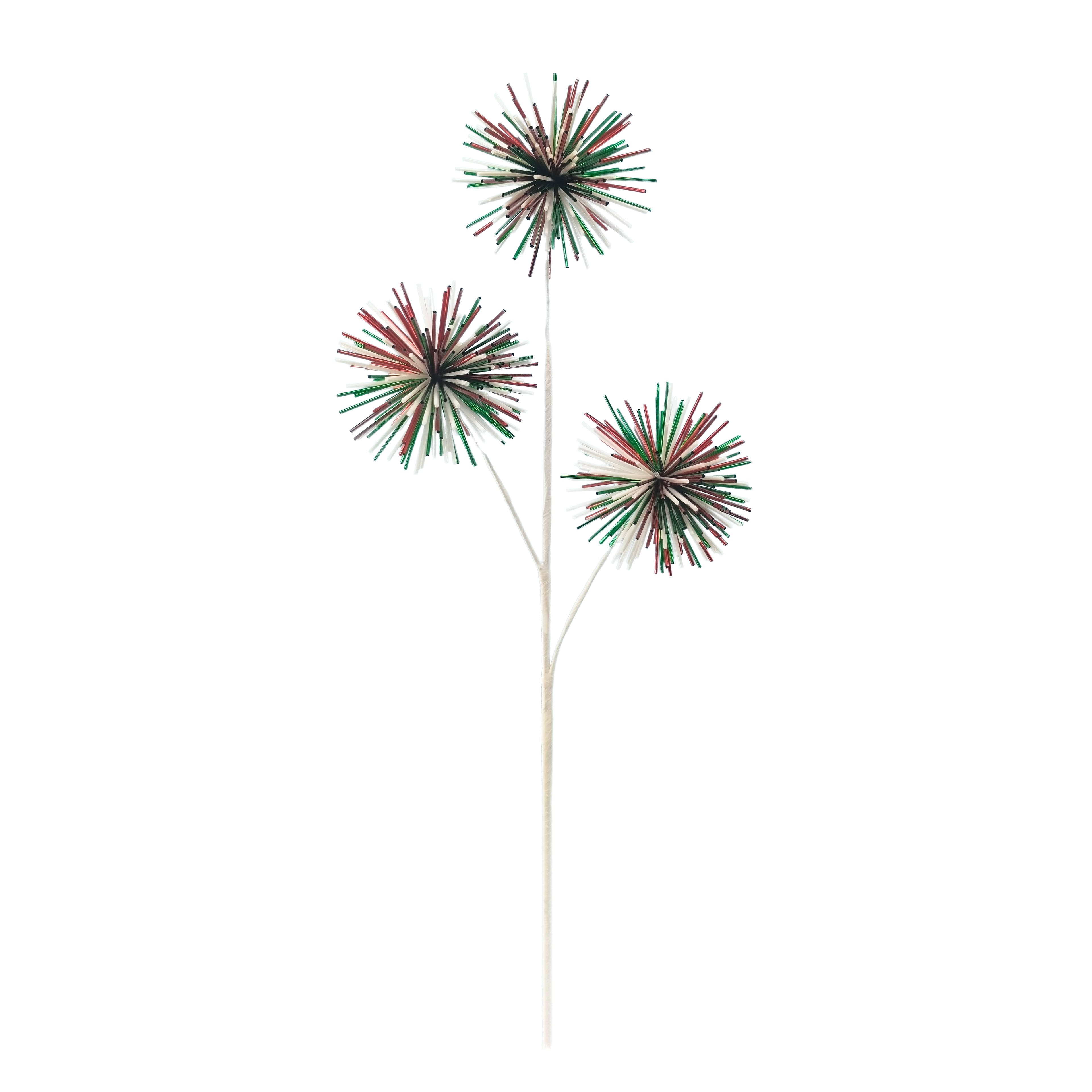 28&#x22; Red, White &#x26; Green Thistle Stem by Ashland&#xAE;