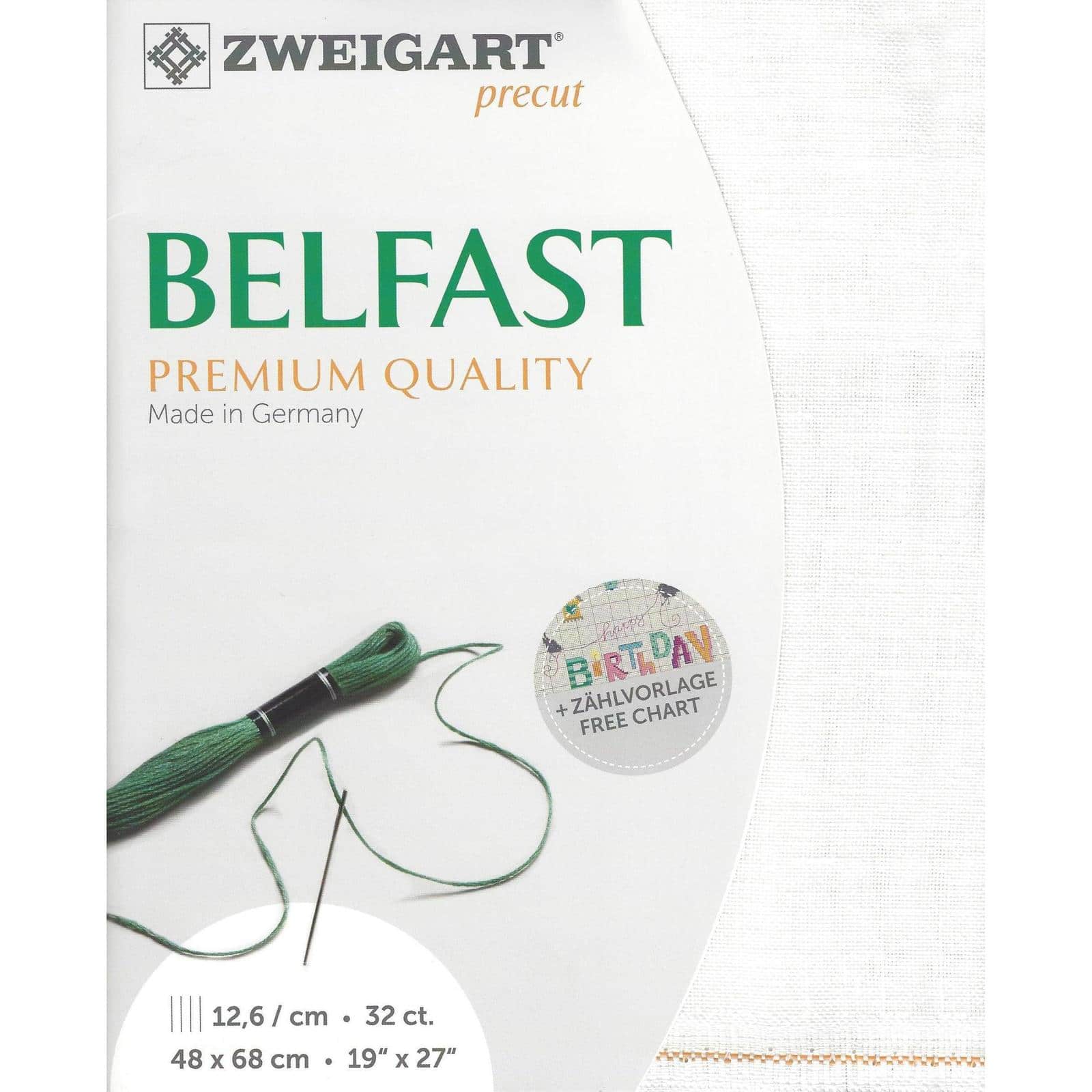 Zweigart® Belfast Fein-Aida 18 Count Pre-Cut Fabric