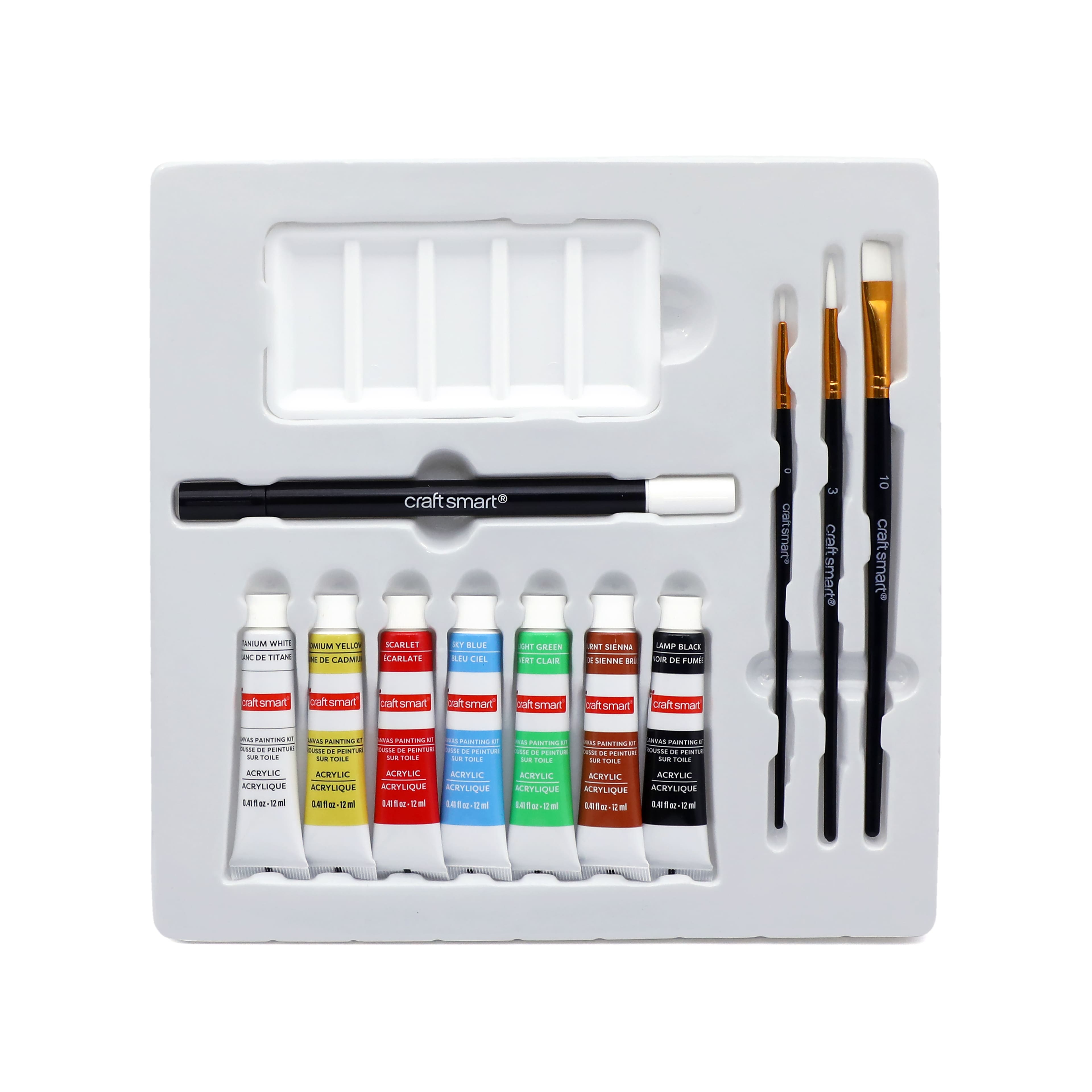 11&#x22; x 11&#x22; Ghost Vibing Canvas Painting Kit by Craft Smart&#xAE;