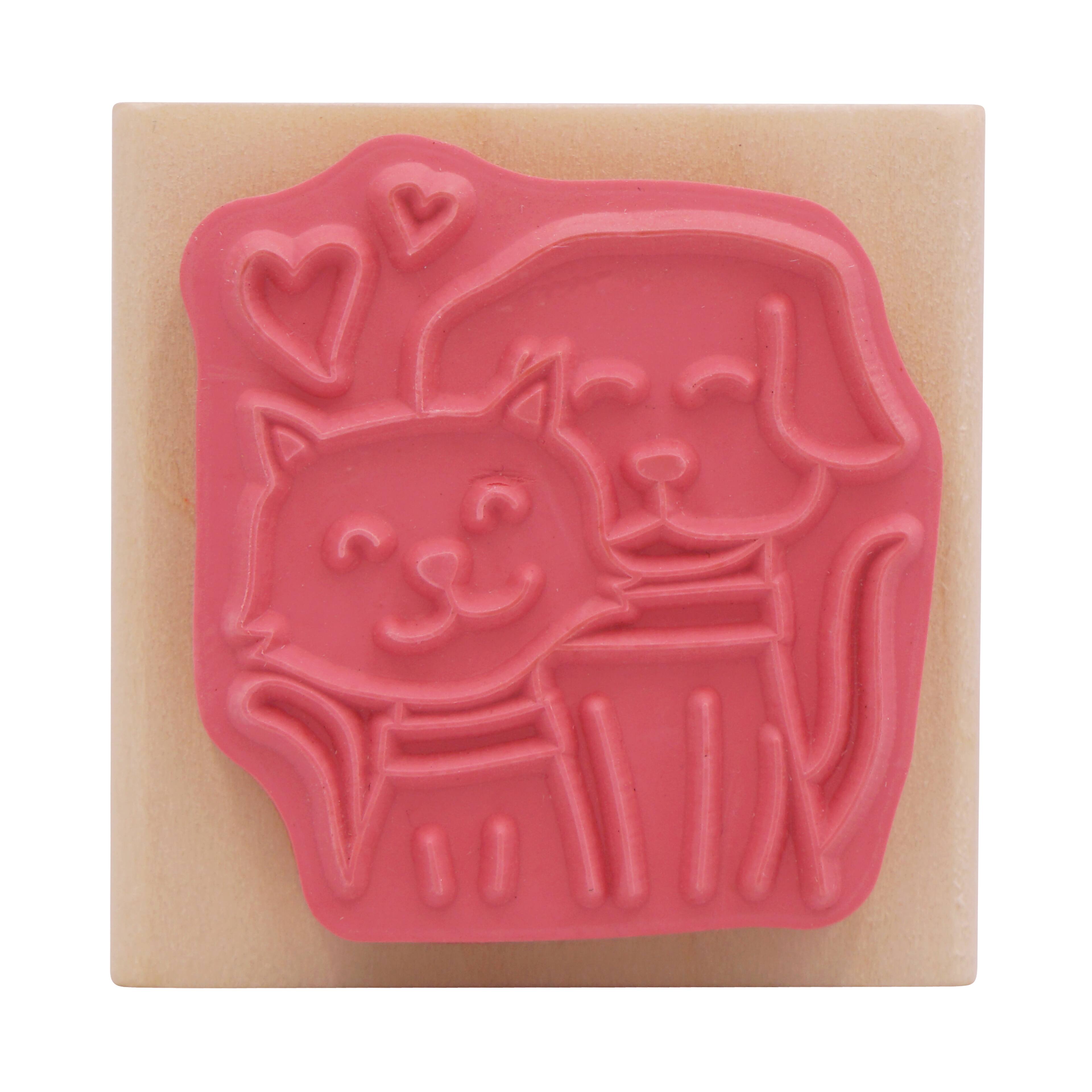 Dog & Cat Wood Stamp by Recollections™ Valentine's Day