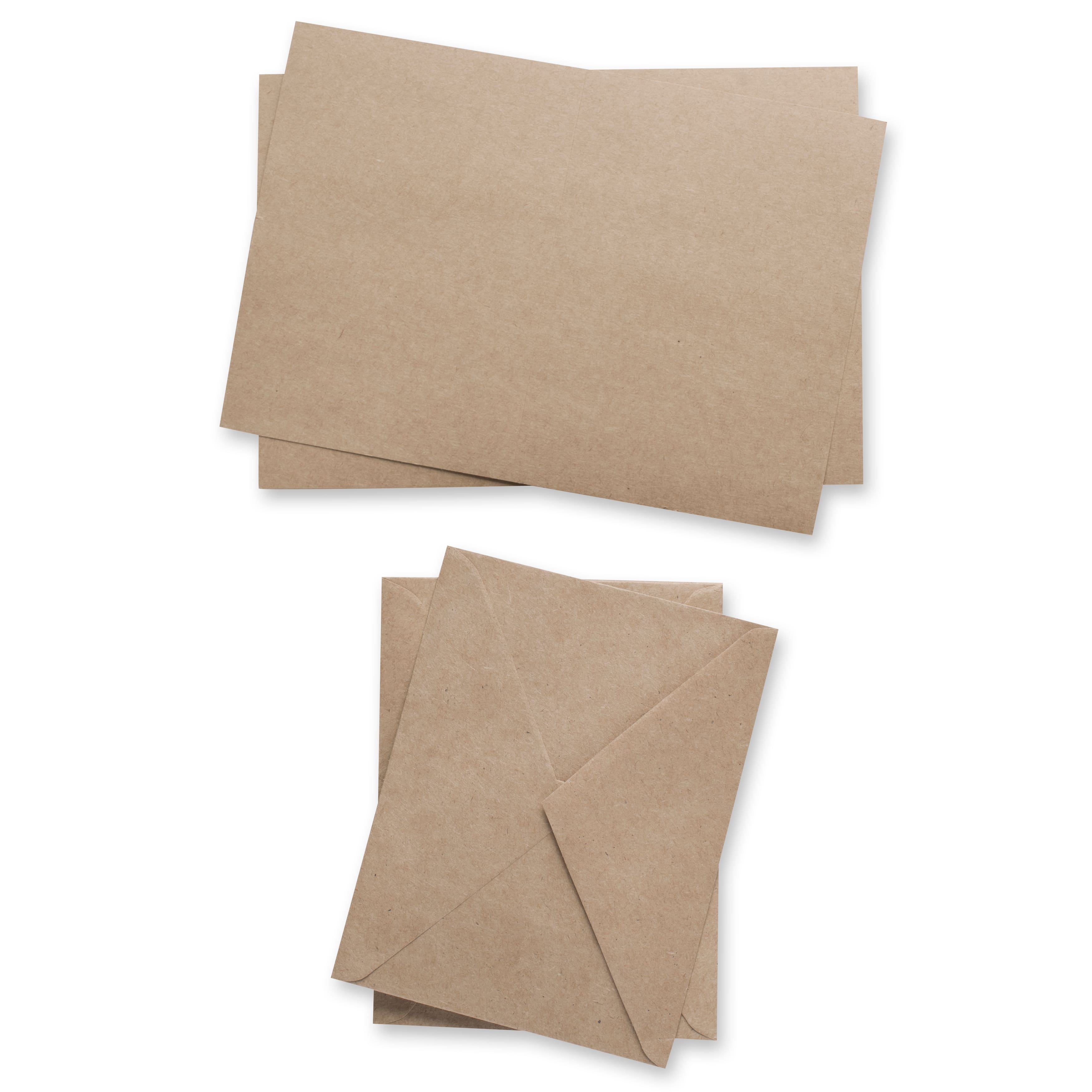 27 Packs: 25 ct. (675 total) 4&#x22; x 5.5&#x22; Kraft Cards &#x26; Envelopes by Recollections&#xAE;