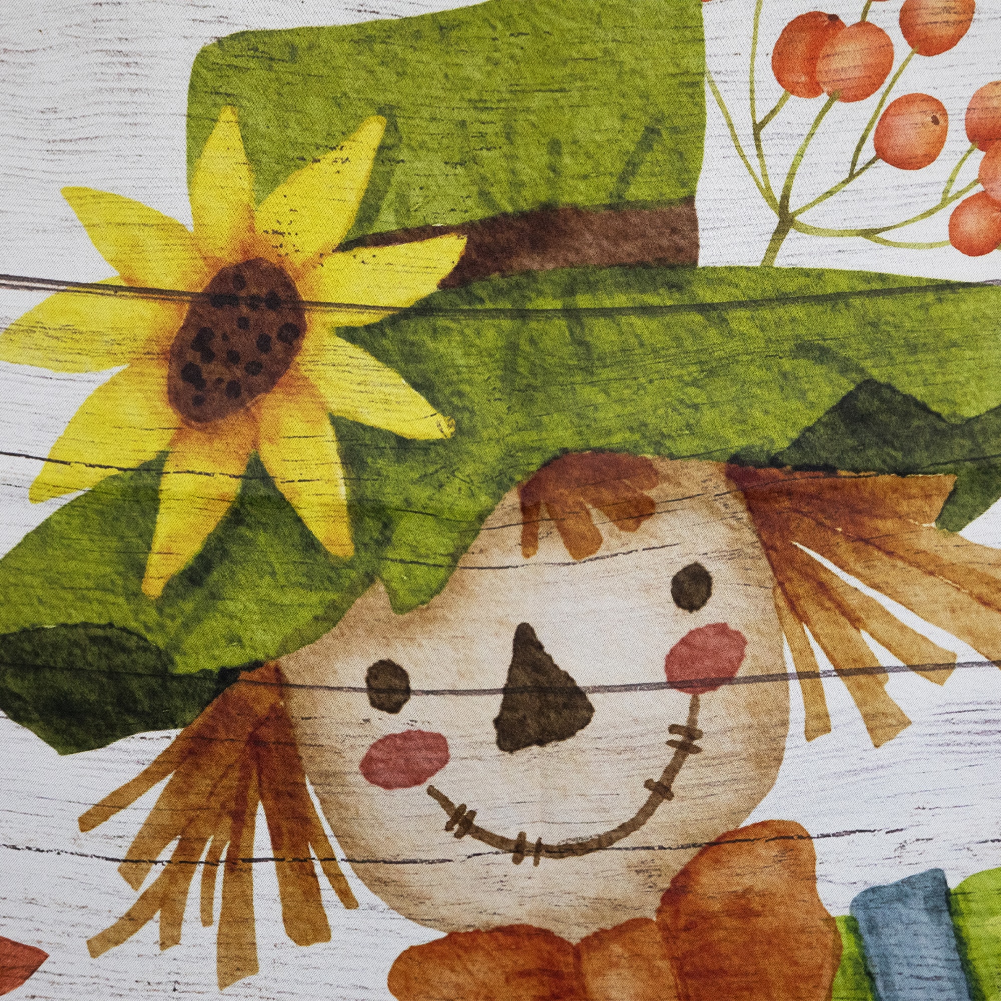 40&#x22; x 28&#x22; Scarecrow Welcome Friends Fall Harvest Outdoor House Flag