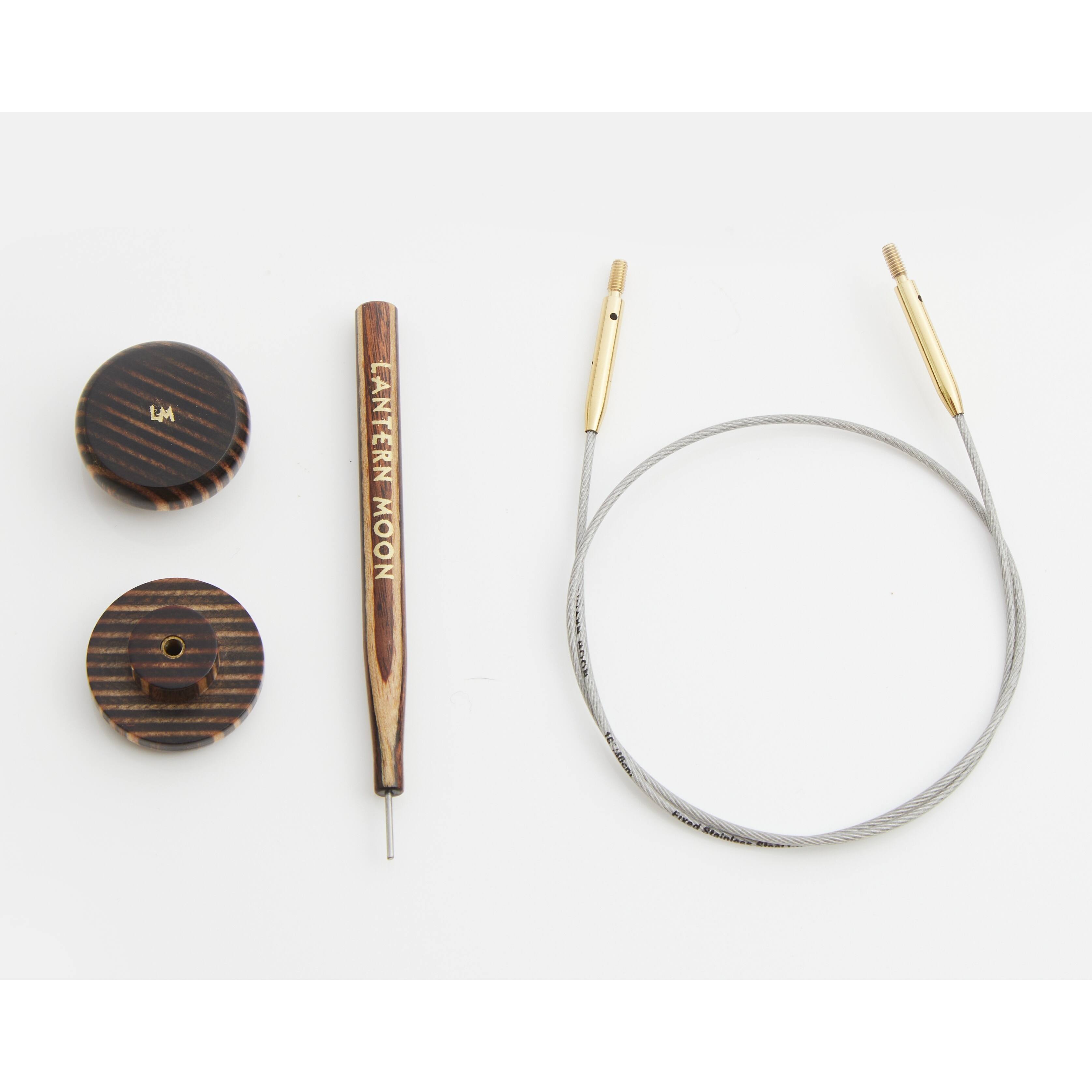 Lantern Moon Stainless Steel with Gold Plated Connectors Swivel Cords