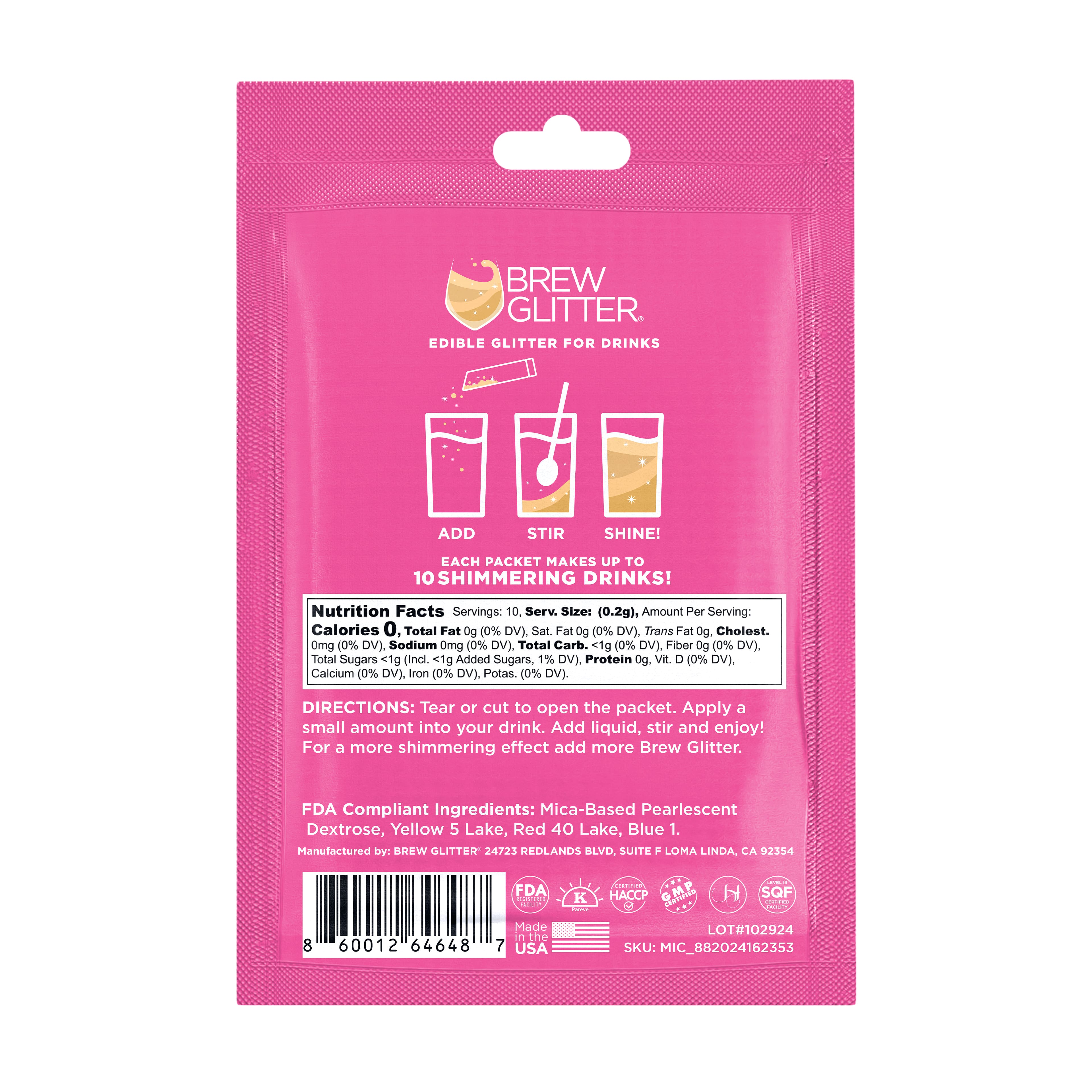 Bakell&#xAE; Brew Glitter&#xAE; Edible Sunshine Glitter, 4ct.