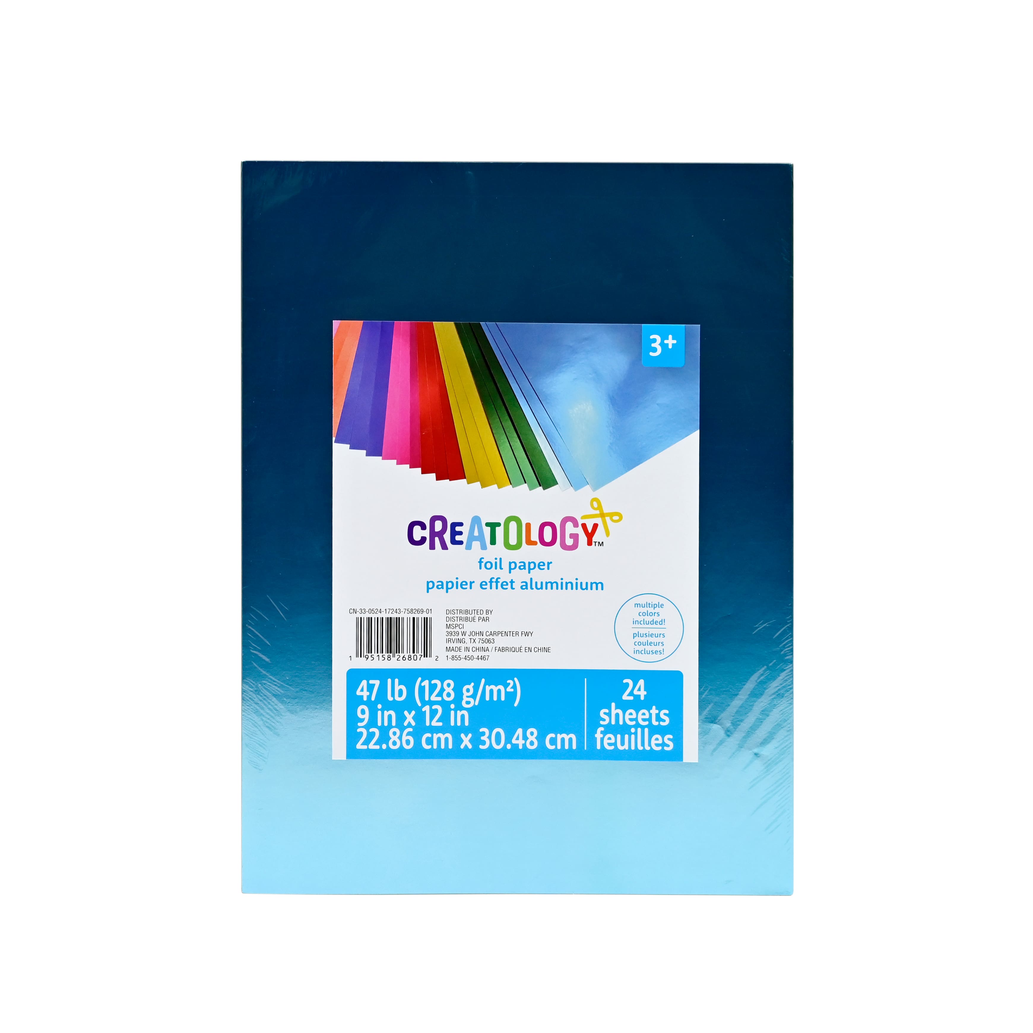 9&#x22; x 12&#x22; Primary Colors Foil Paper, 24ct. by Creatology&#x2122;