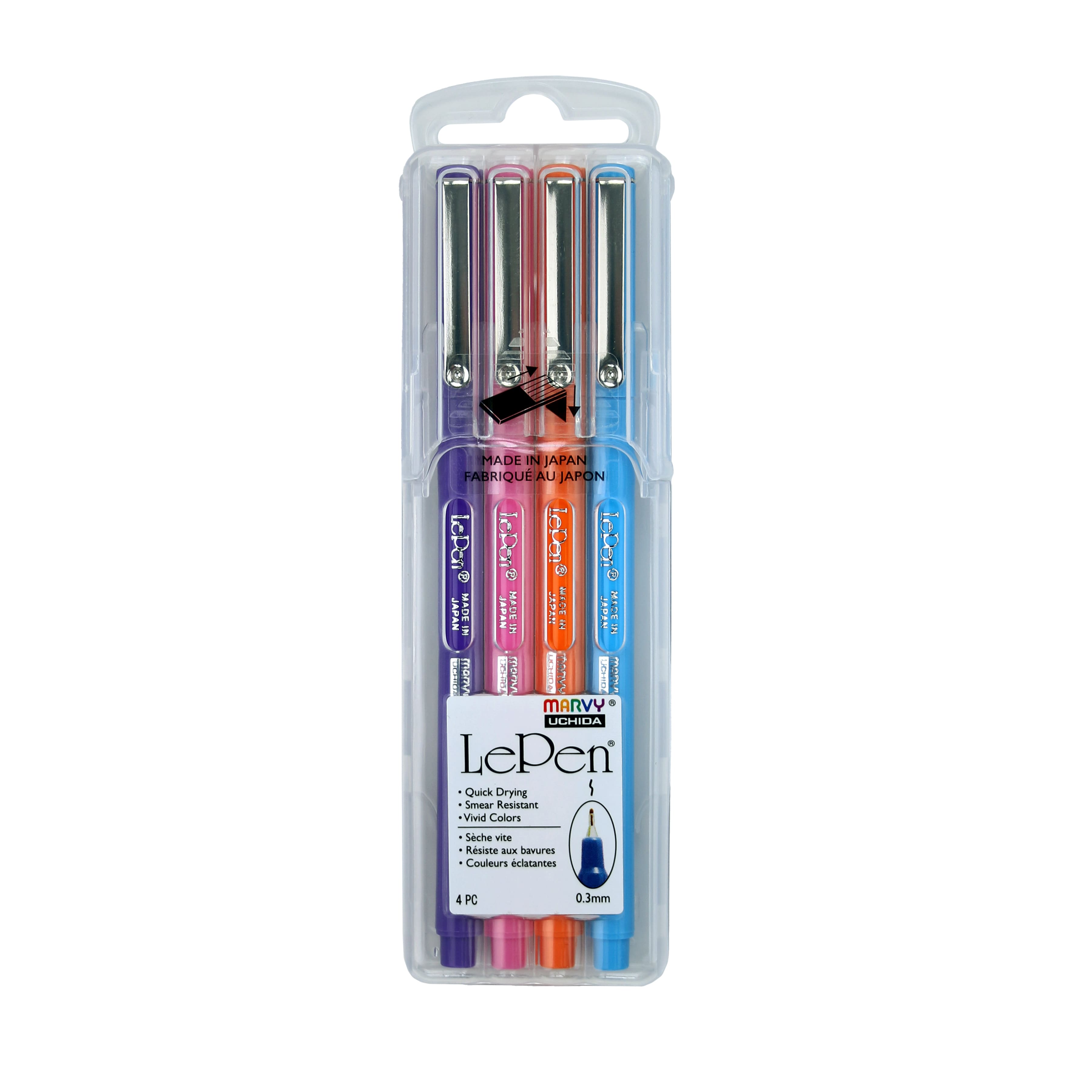 Marvy&#xAE; Uchida LePen&#xAE; Extra Fine 4 Brilliant Pen Set