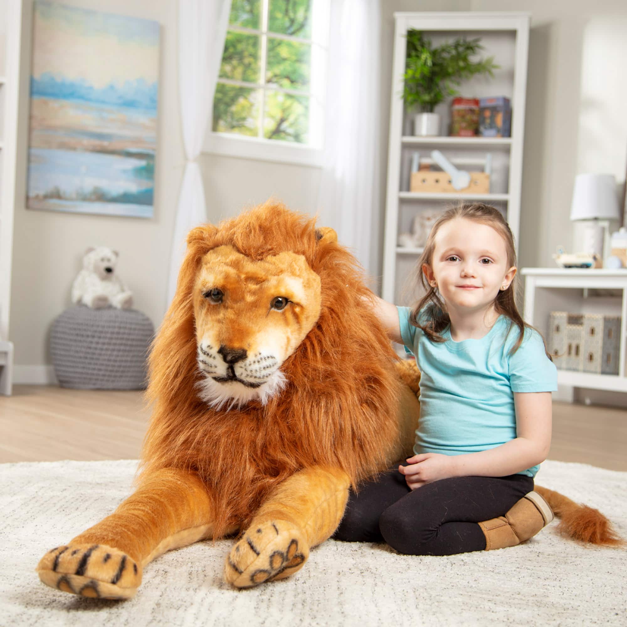 Melissa & Doug 2102 Huggable Plush Stuffed Lion for sale online 