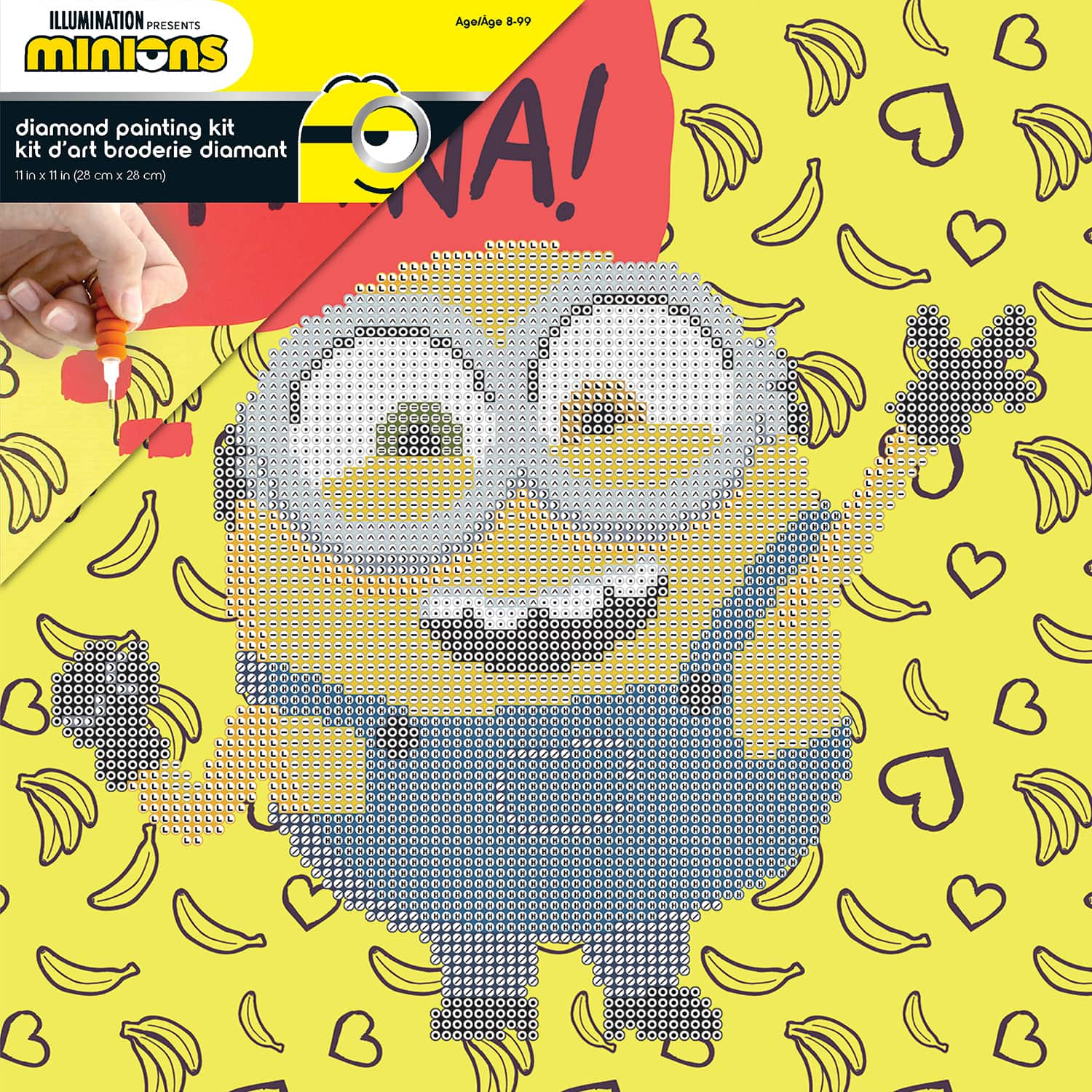 Camelot&#xAE; Dots Minion Banana Dotz Box Diamond Painting Kit