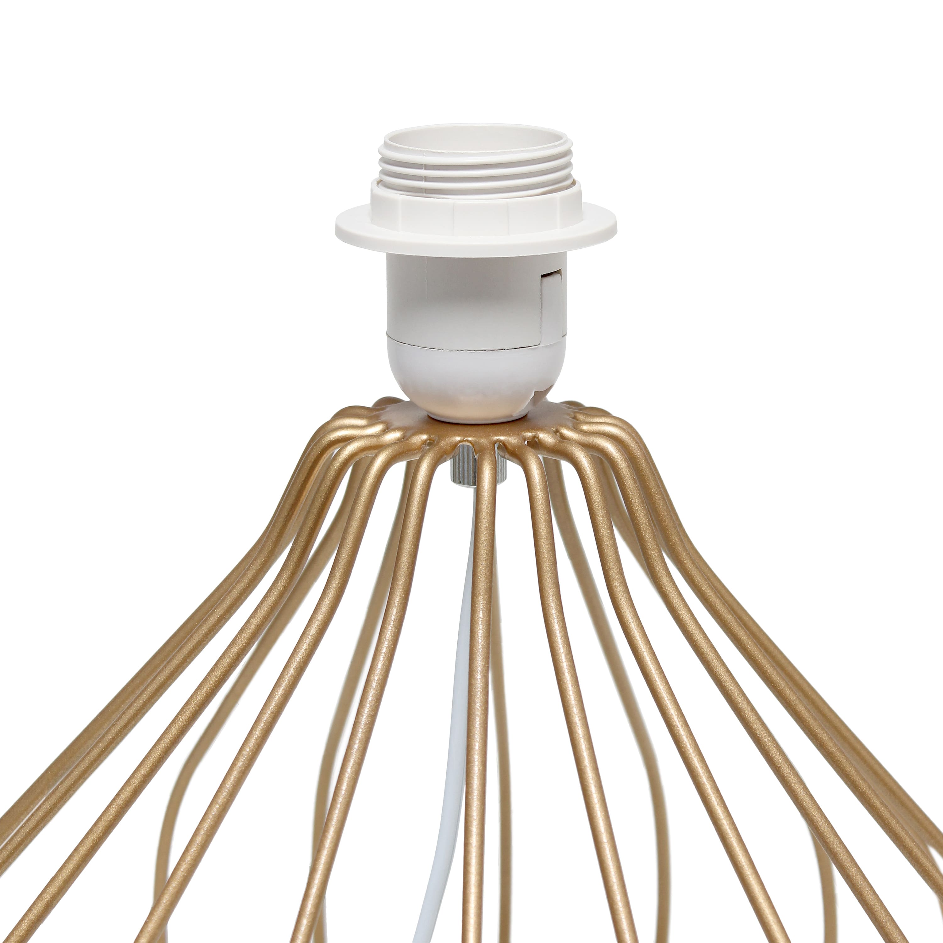 Simple Designs 19.7&#x22; Geometrically Wired Table Lamp